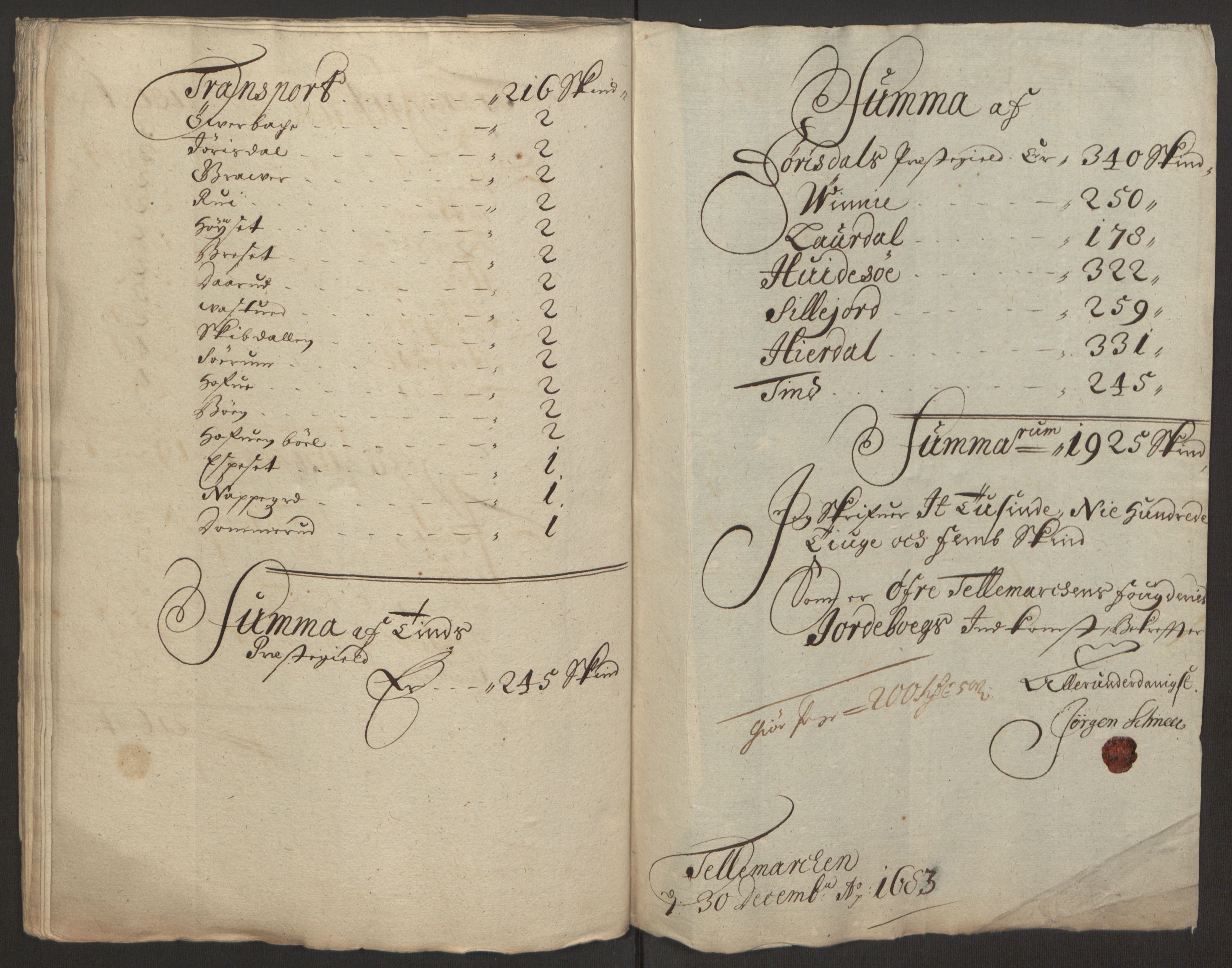 Rentekammeret inntil 1814, Reviderte regnskaper, Fogderegnskap, RA/EA-4092/R35/L2079: Fogderegnskap Øvre og Nedre Telemark, 1680-1684, p. 30