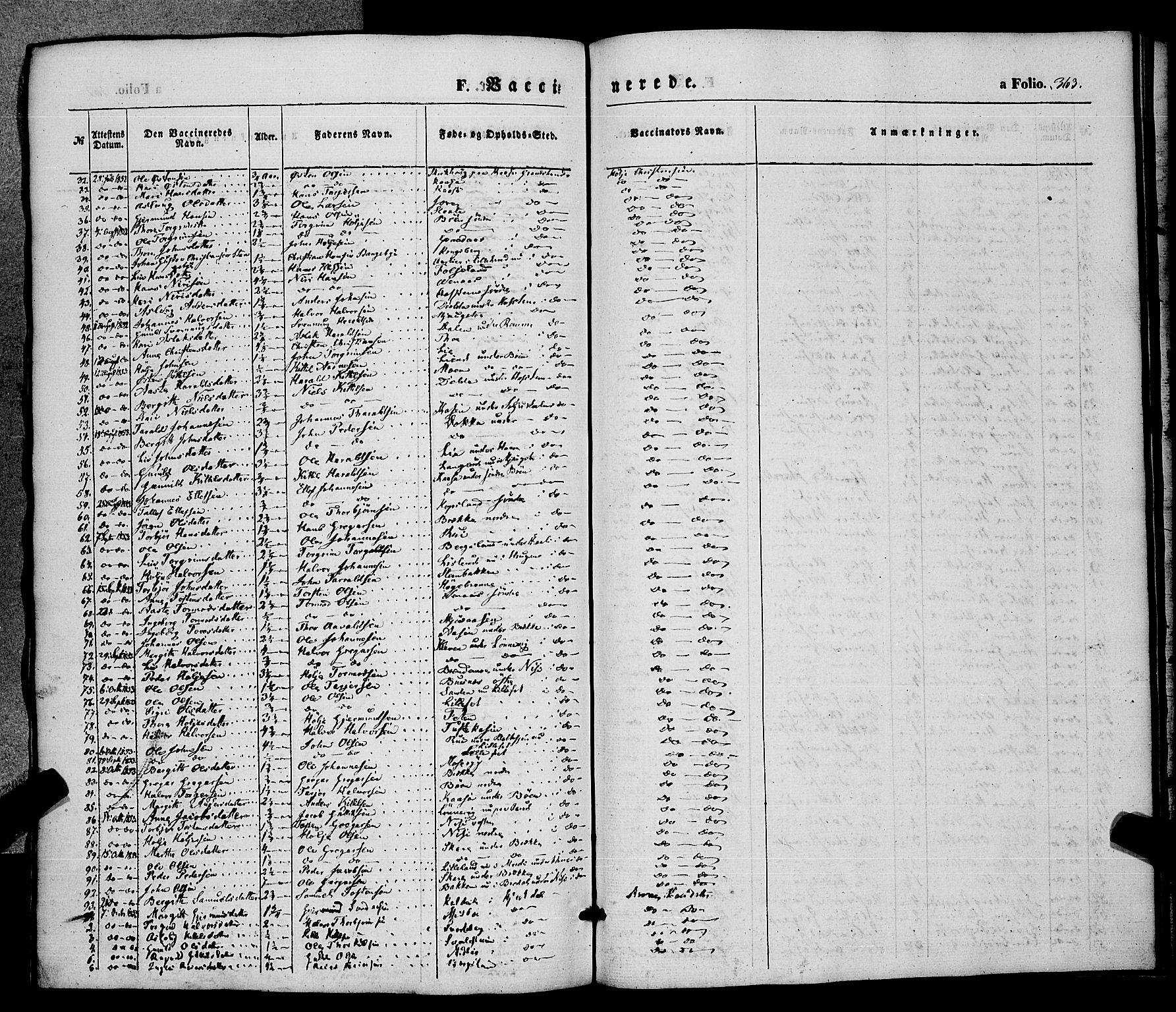 Hjartdal kirkebøker, SAKO/A-270/F/Fa/L0008: Parish register (official) no. I 8, 1844-1859, p. 363
