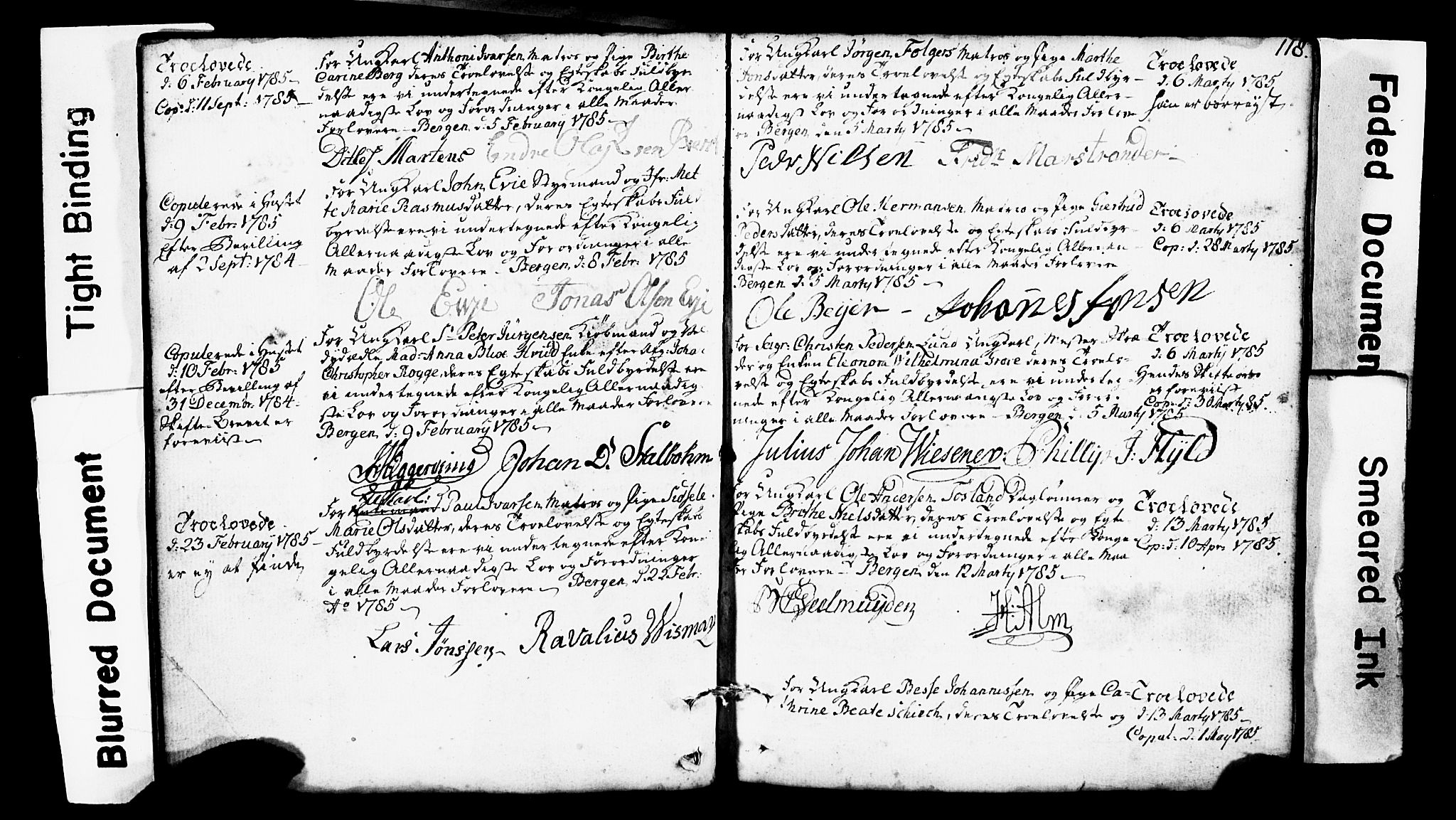 Domkirken sokneprestembete, AV/SAB-A-74801: Best man's statements no. II.5.1, 1767-1792, p. 118