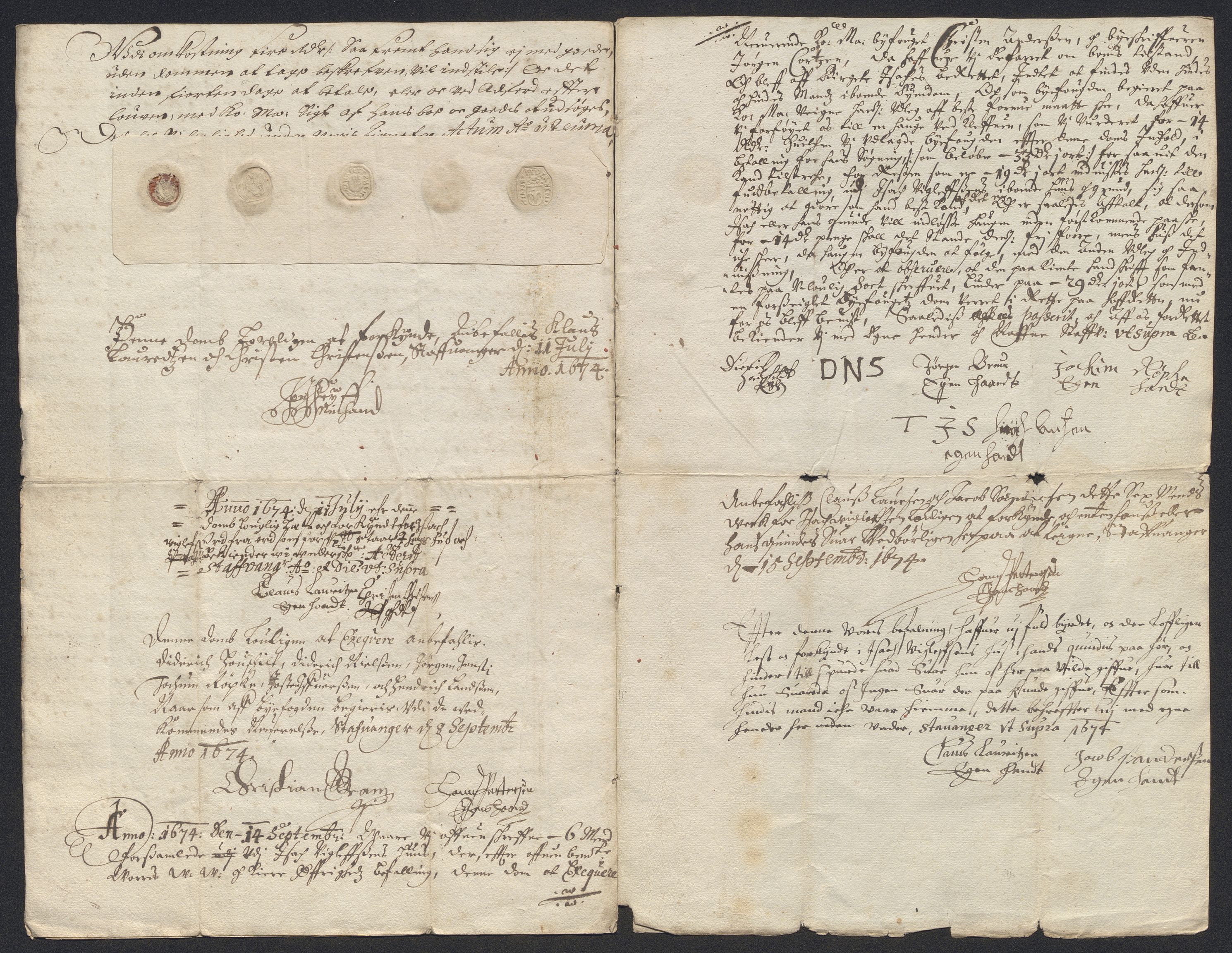 Rentekammeret inntil 1814, Reviderte regnskaper, Byregnskaper, AV/RA-EA-4066/R/Ro/L0316: [O14] Sikt og sakefall, 1662-1693, p. 230