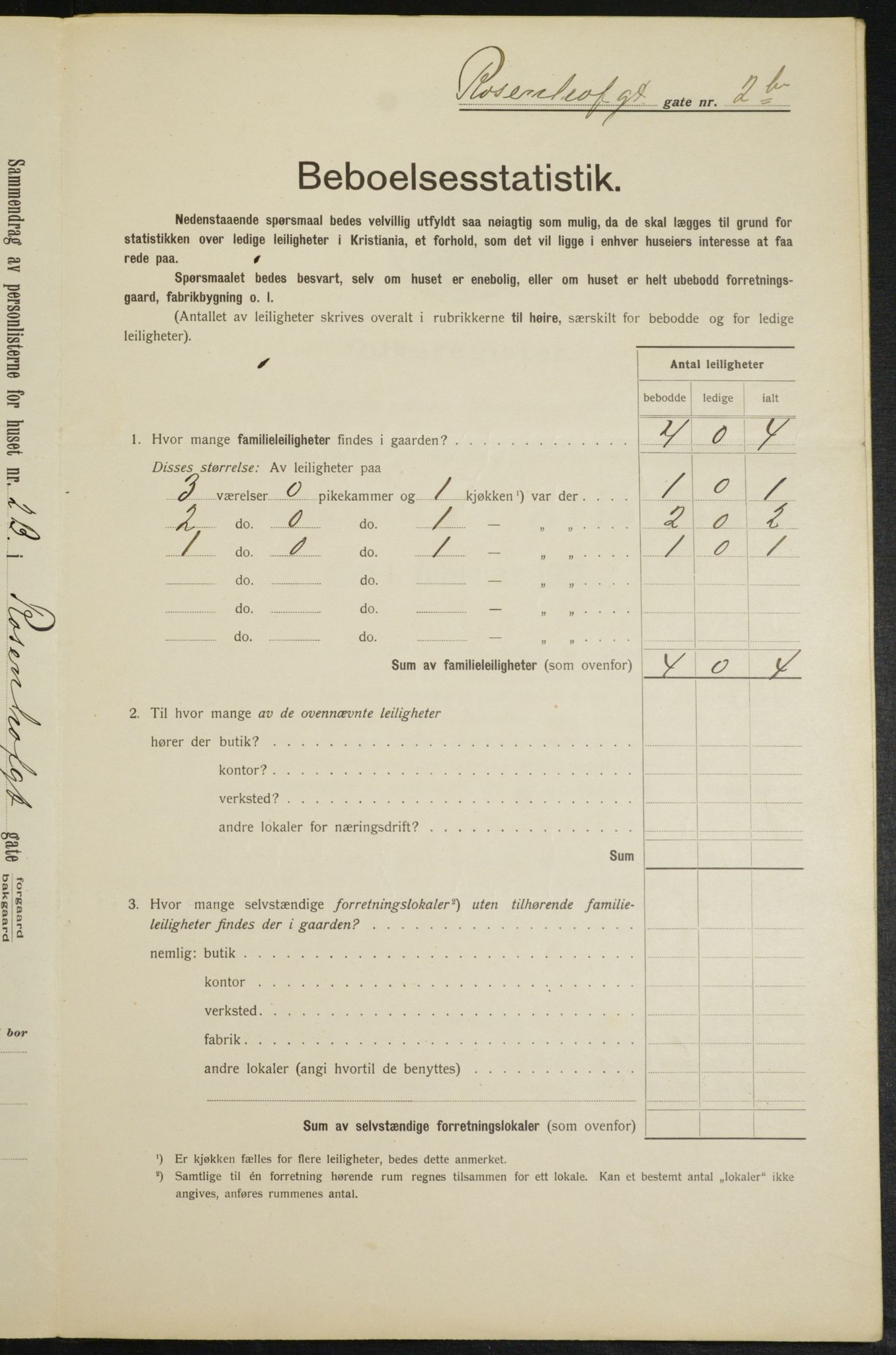 OBA, Municipal Census 1913 for Kristiania, 1913, p. 83701
