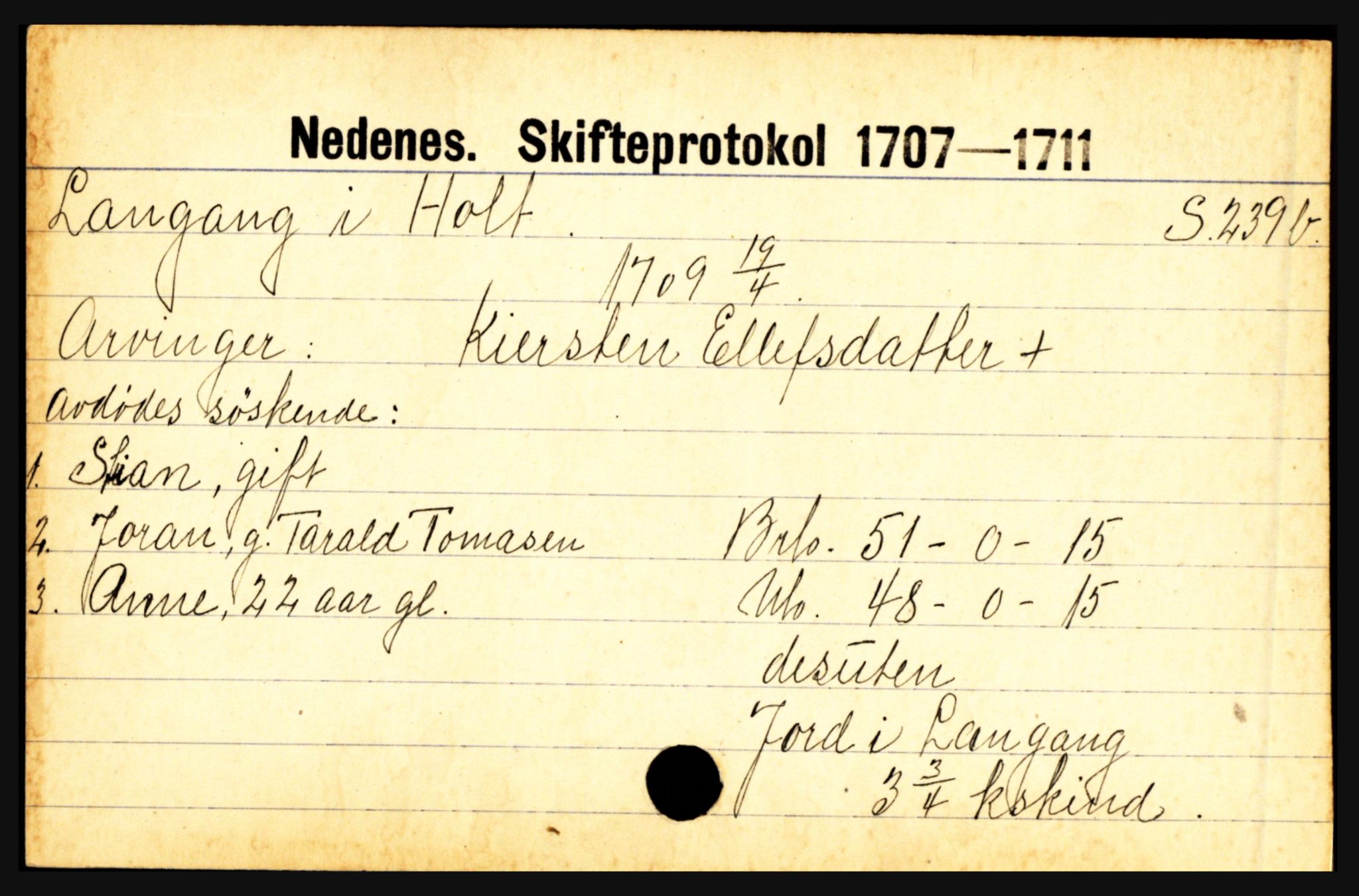 Nedenes sorenskriveri før 1824, AV/SAK-1221-0007/H, p. 16795