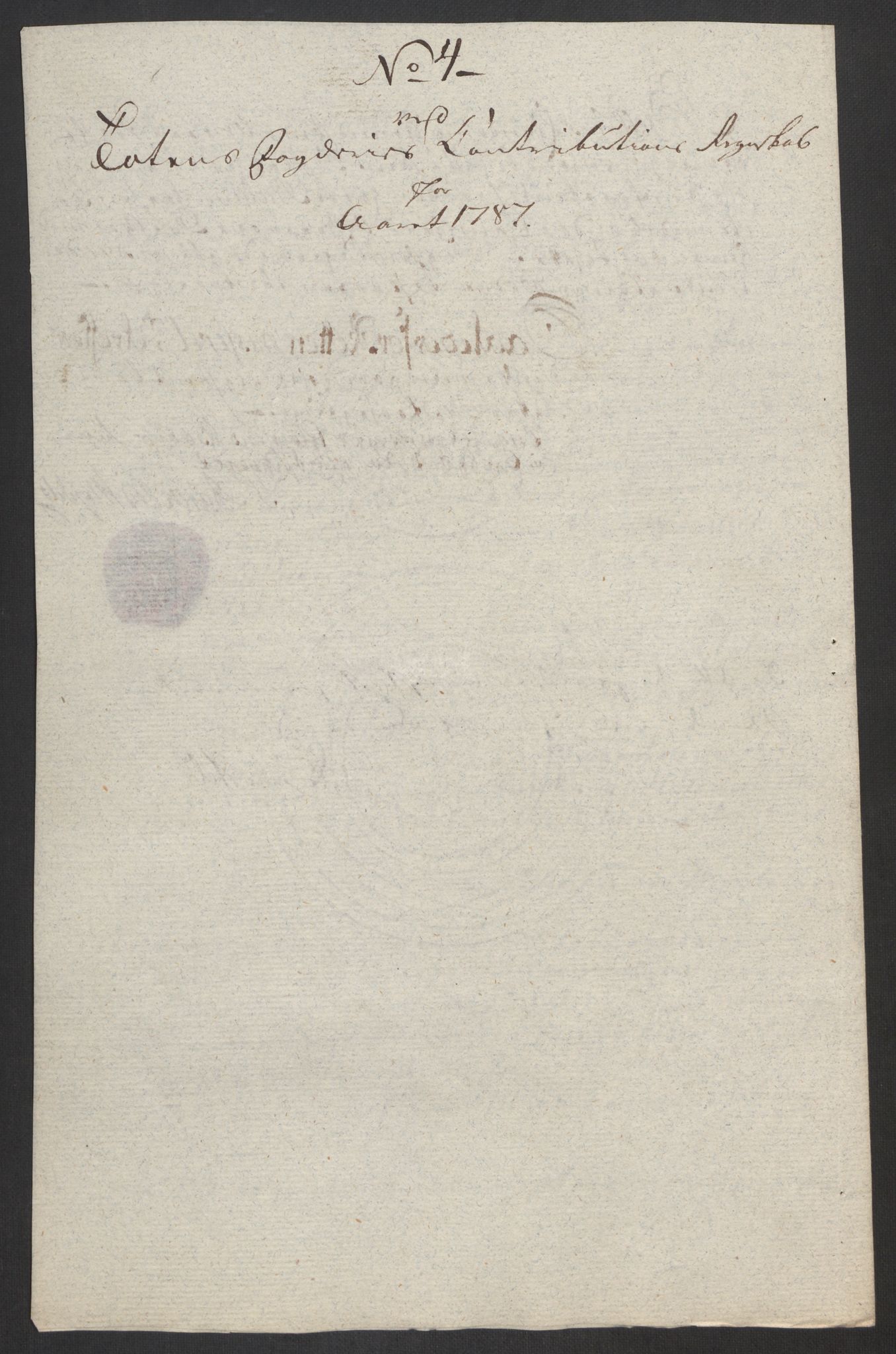 Rentekammeret inntil 1814, Reviderte regnskaper, Fogderegnskap, RA/EA-4092/R19/L1374: Fogderegnskap Toten, Hadeland og Vardal, 1787, p. 46