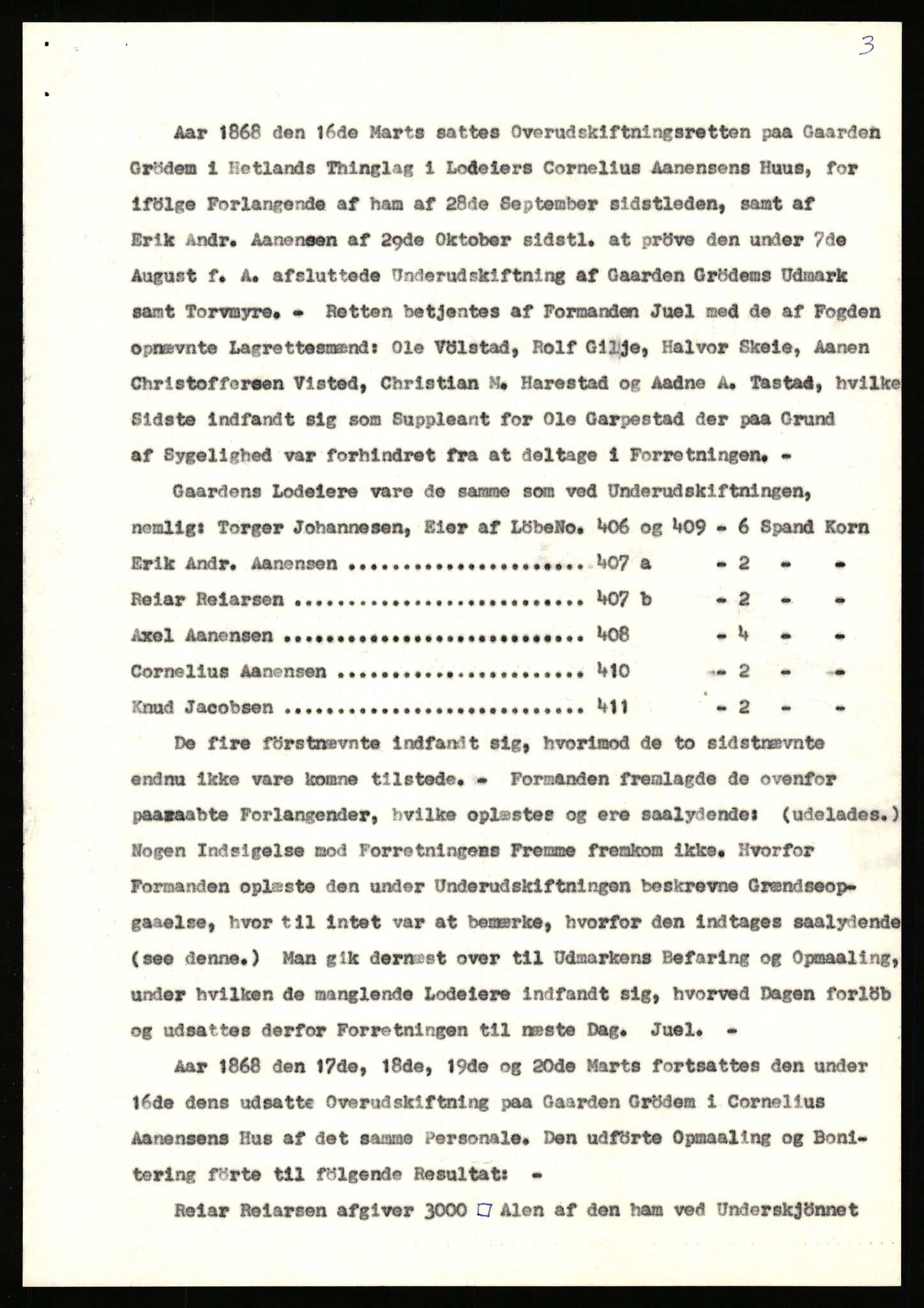 Statsarkivet i Stavanger, AV/SAST-A-101971/03/Y/Yj/L0027: Avskrifter sortert etter gårdsnavn: Gravdal - Grøtteland, 1750-1930, p. 264