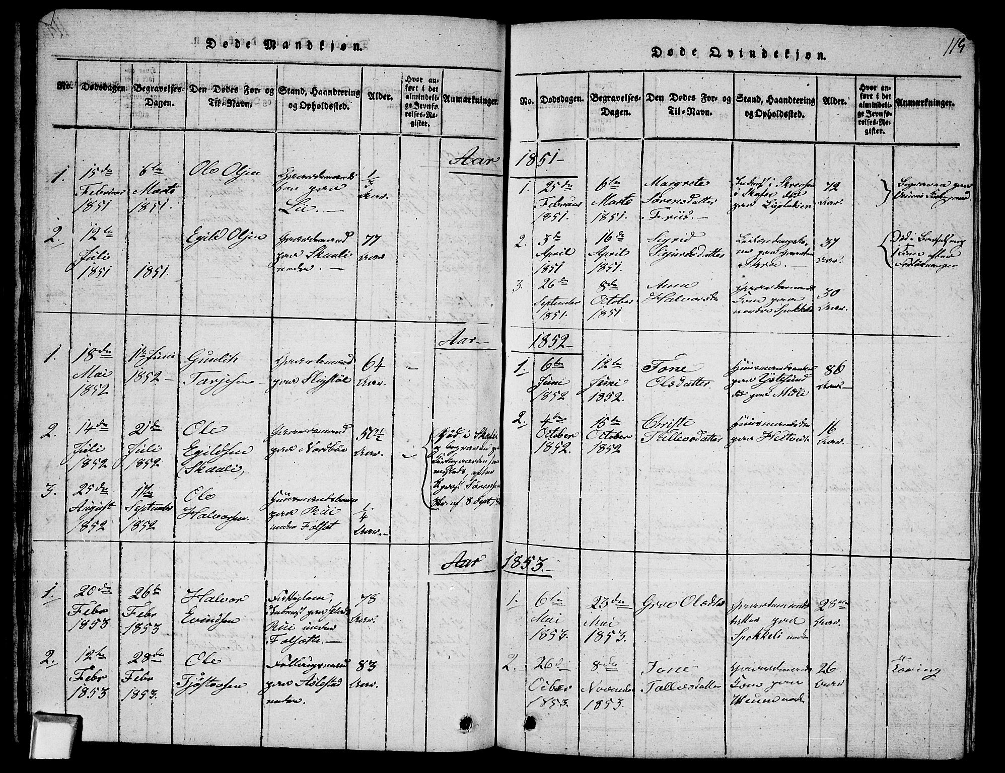 Fyresdal kirkebøker, SAKO/A-263/G/Ga/L0003: Parish register (copy) no. I 3, 1815-1863, p. 115