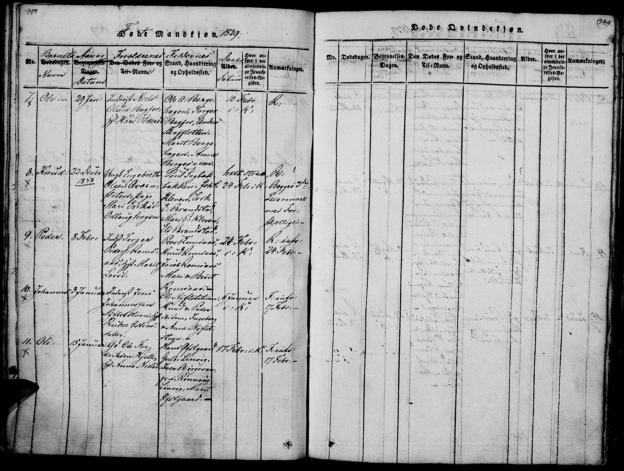 Ringebu prestekontor, SAH/PREST-082/H/Ha/Haa/L0004: Parish register (official) no. 4, 1821-1839, p. 348-349