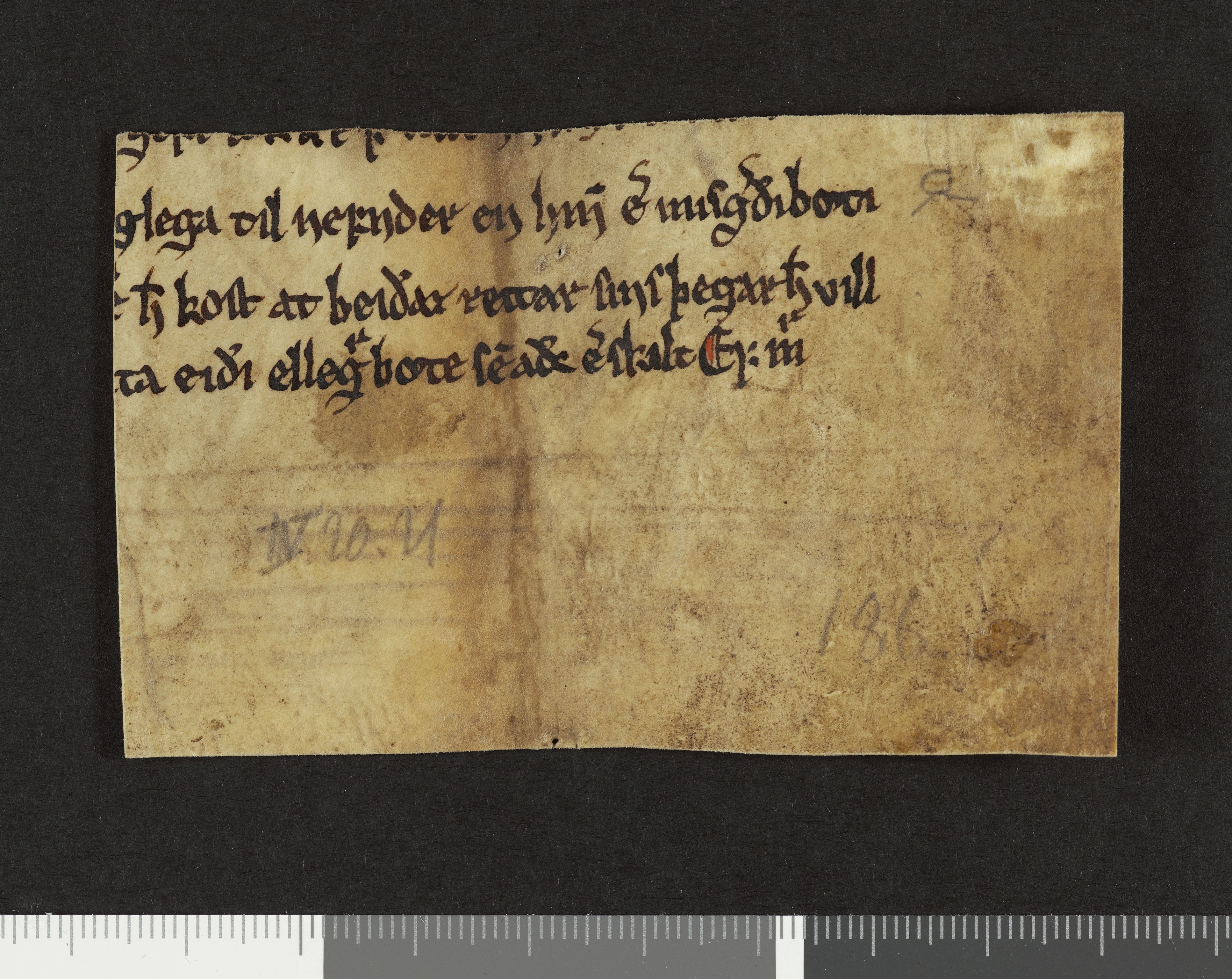 Riksarkivets diplomsamling, AV/RA-EA-5965/F26/L0002: Norrøne membranfragmenter bestand 2-9 (10), 1100-1536, p. 16