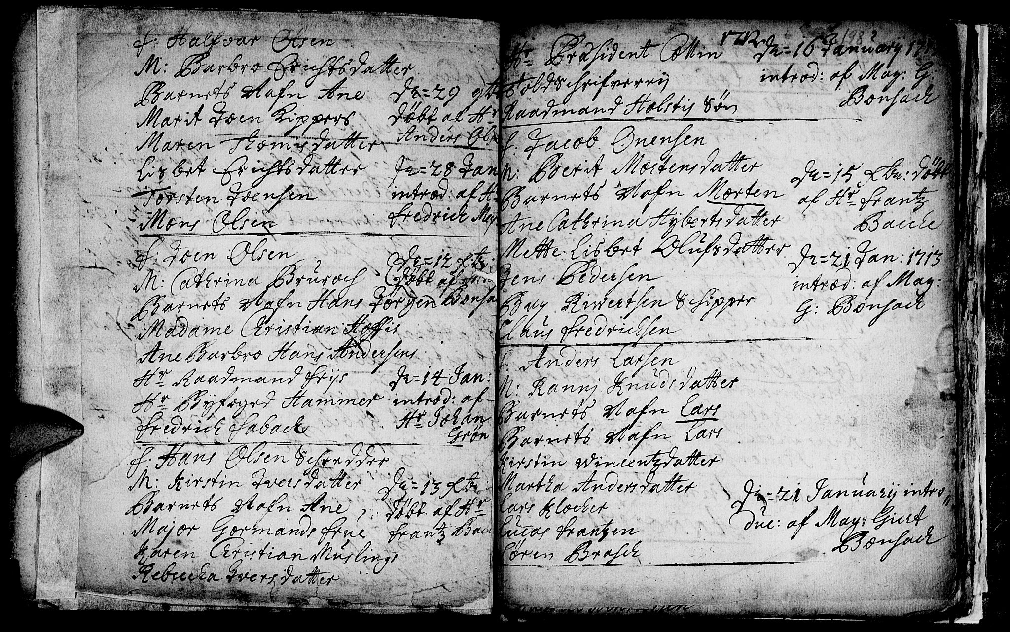 Ministerialprotokoller, klokkerbøker og fødselsregistre - Sør-Trøndelag, AV/SAT-A-1456/601/L0034: Parish register (official) no. 601A02, 1702-1714, p. 198