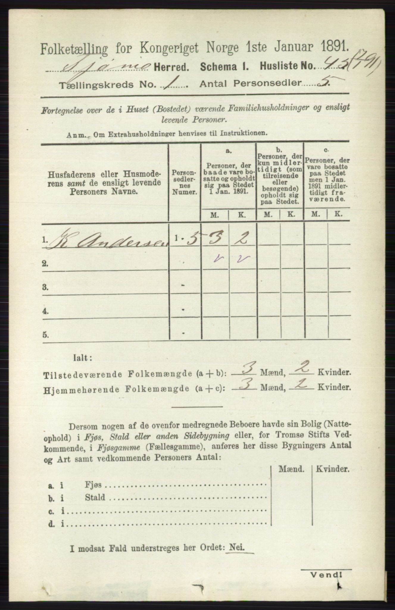 RA, 1891 census for 0723 Tjøme, 1891, p. 72