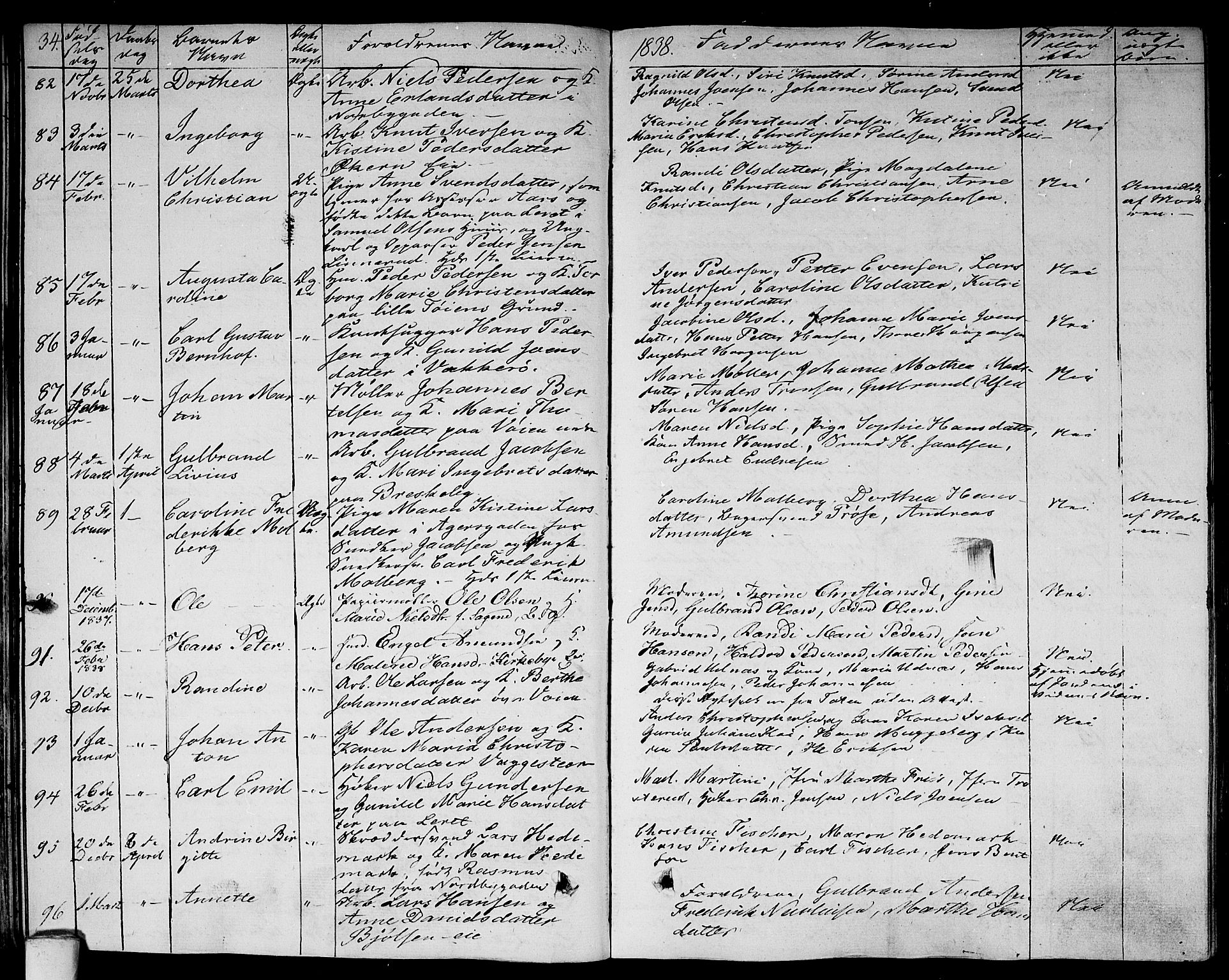 Aker prestekontor kirkebøker, AV/SAO-A-10861/F/L0016: Parish register (official) no. 16, 1827-1841, p. 34