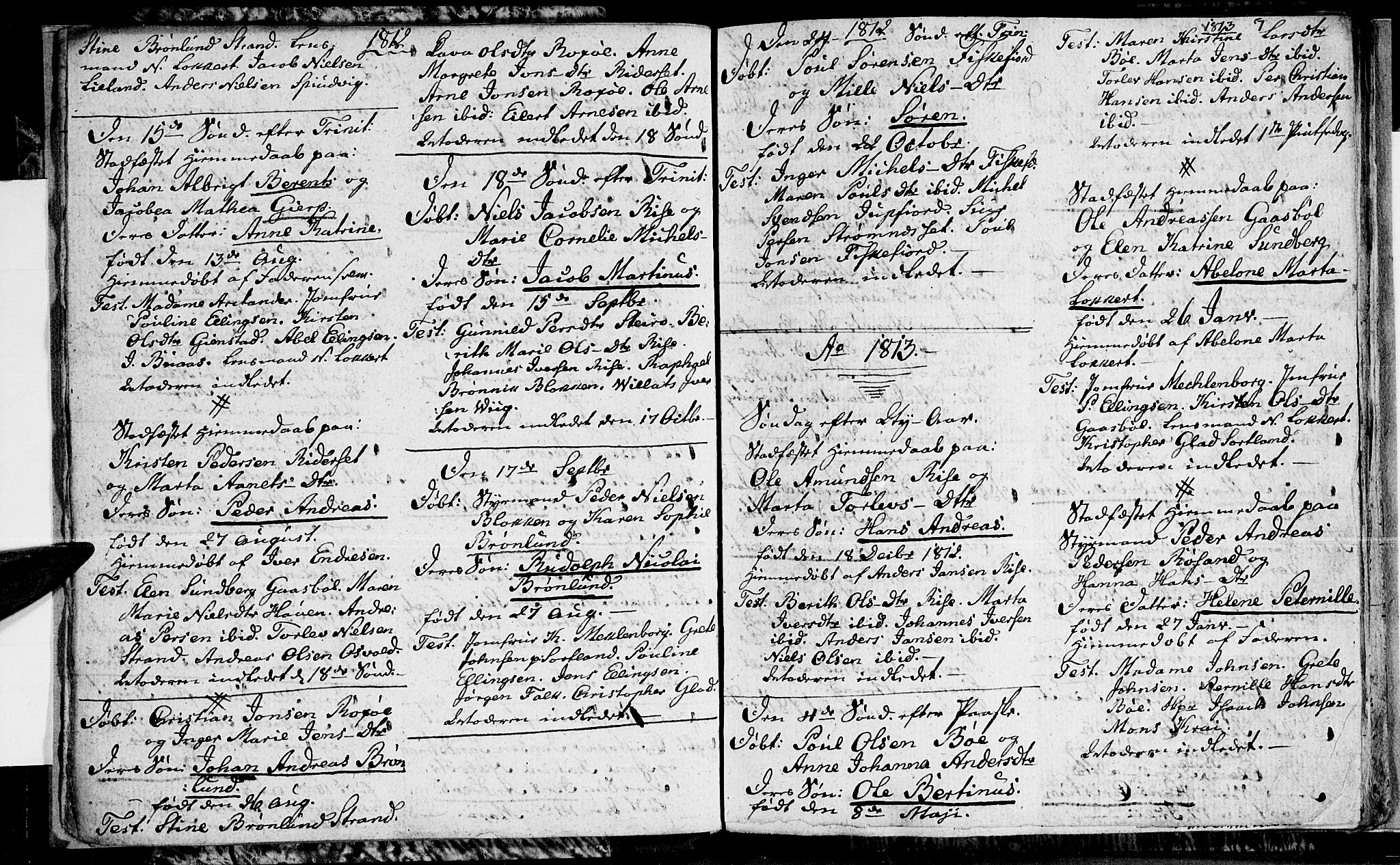 Ministerialprotokoller, klokkerbøker og fødselsregistre - Nordland, SAT/A-1459/895/L1368: Parish register (official) no. 895A03, 1812-1818, p. 7