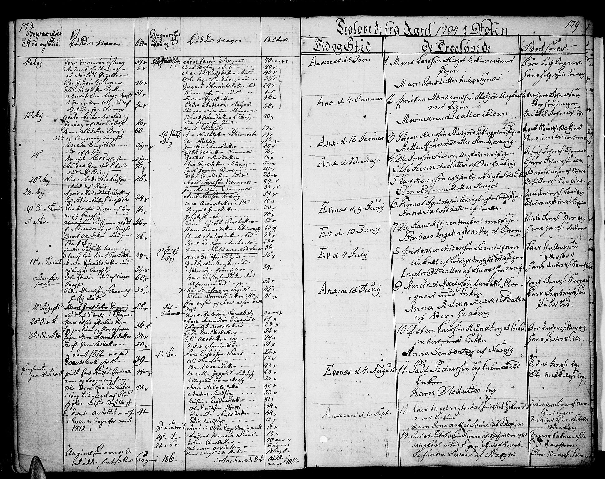 Ministerialprotokoller, klokkerbøker og fødselsregistre - Nordland, SAT/A-1459/863/L0893: Parish register (official) no. 863A05, 1794-1821, p. 178-179