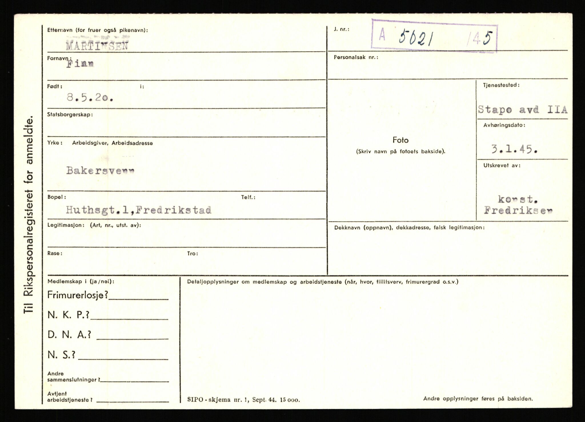 Statspolitiet - Hovedkontoret / Osloavdelingen, AV/RA-S-1329/C/Ca/L0010: Lind - Moksnes, 1943-1945, p. 2928