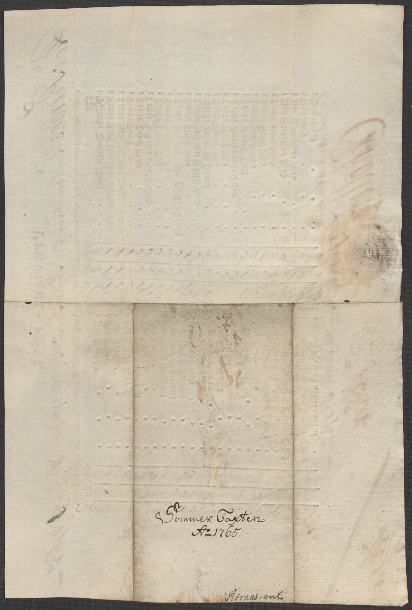 Røros kobberverk, SAT/PA-0211/1/12/L0021: 12.20.9 Provianttakster, 1765-1824, p. 7