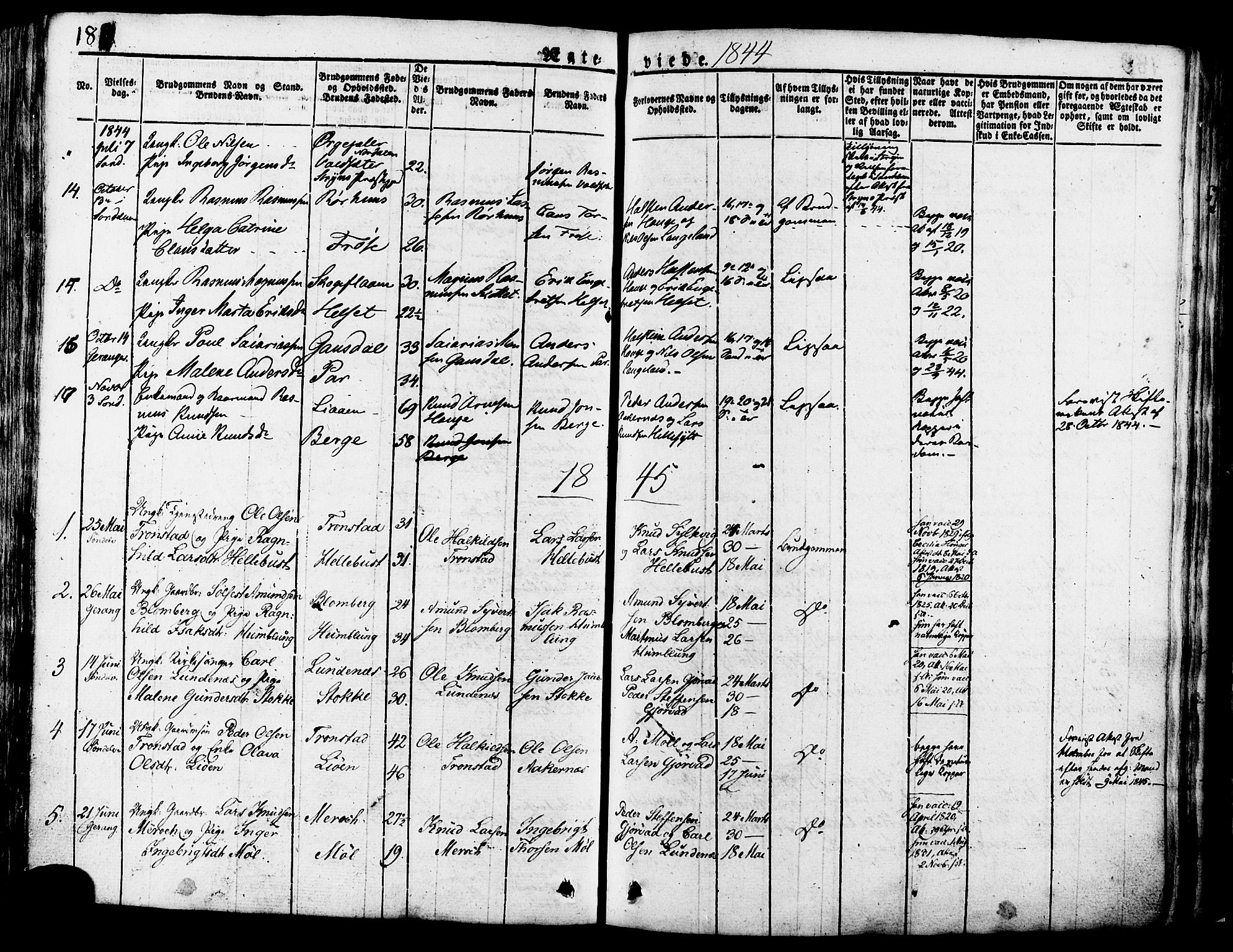 Ministerialprotokoller, klokkerbøker og fødselsregistre - Møre og Romsdal, SAT/A-1454/517/L0221: Parish register (official) no. 517A01, 1827-1858, p. 188