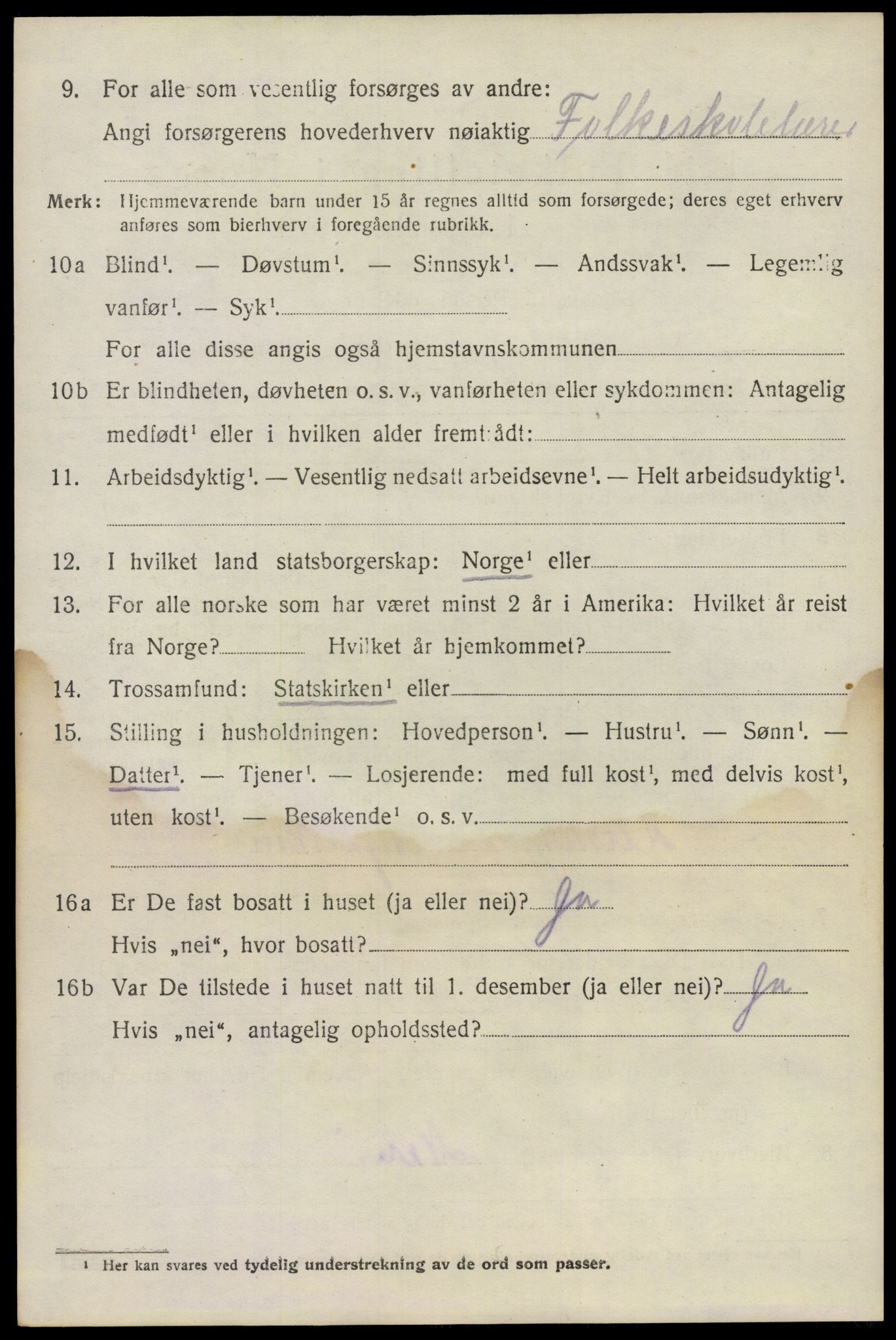 SAO, 1920 census for Rygge, 1920, p. 9548