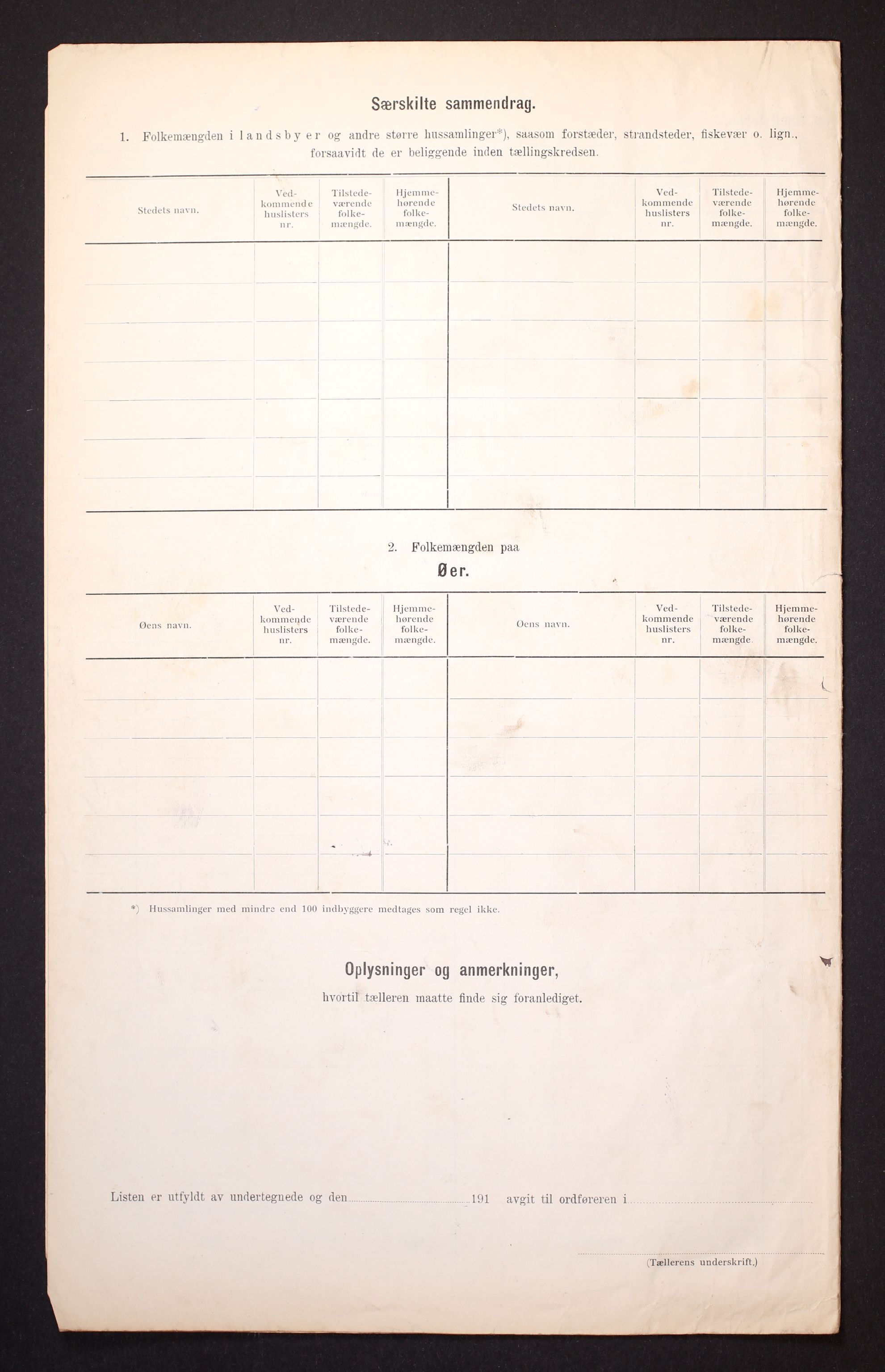 RA, 1910 census for Hornnes, 1910, p. 21