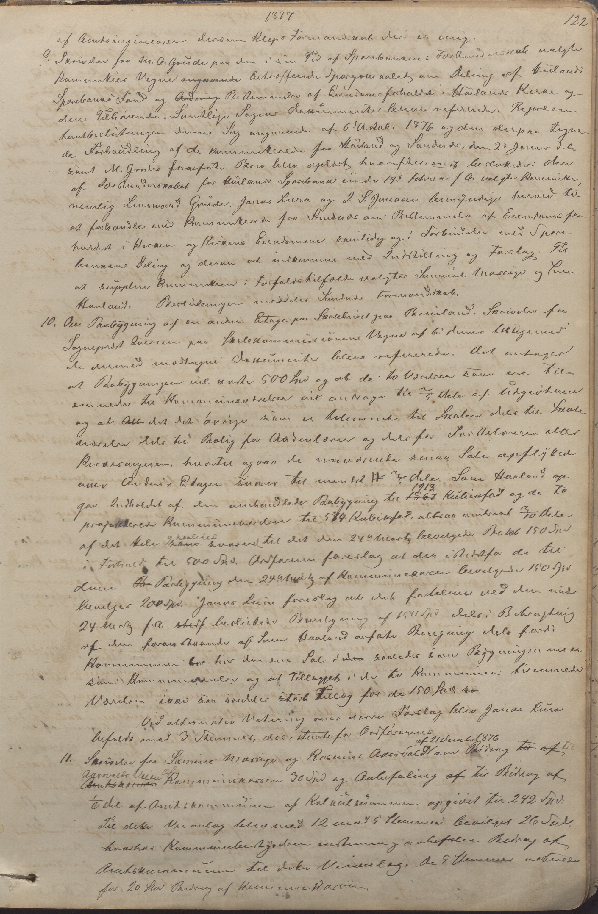Høyland kommune - Formannskapet, IKAR/K-100046/Aa/L0002: Møtebok, 1868-1883, p. 122a