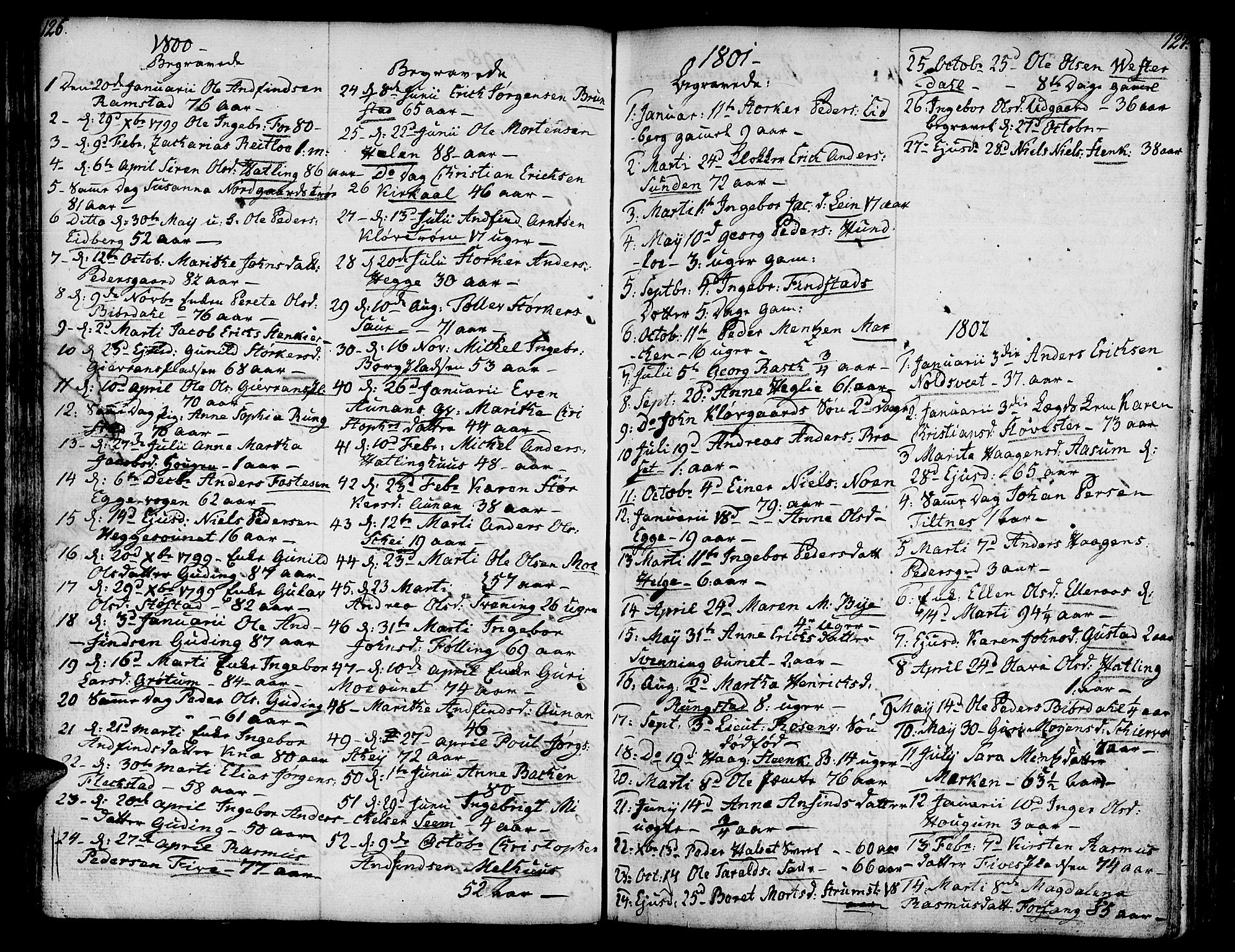 Ministerialprotokoller, klokkerbøker og fødselsregistre - Nord-Trøndelag, SAT/A-1458/746/L0440: Parish register (official) no. 746A02, 1760-1815, p. 126-127