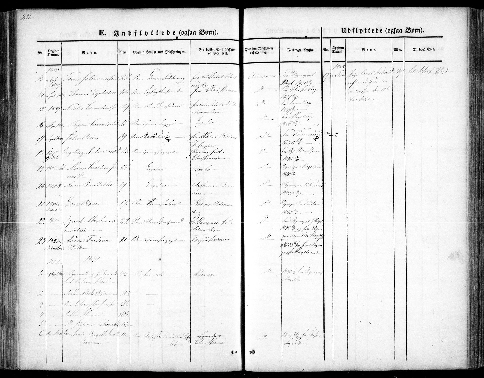 Arendal sokneprestkontor, Trefoldighet, SAK/1111-0040/F/Fa/L0005: Parish register (official) no. A 5, 1838-1854, p. 311