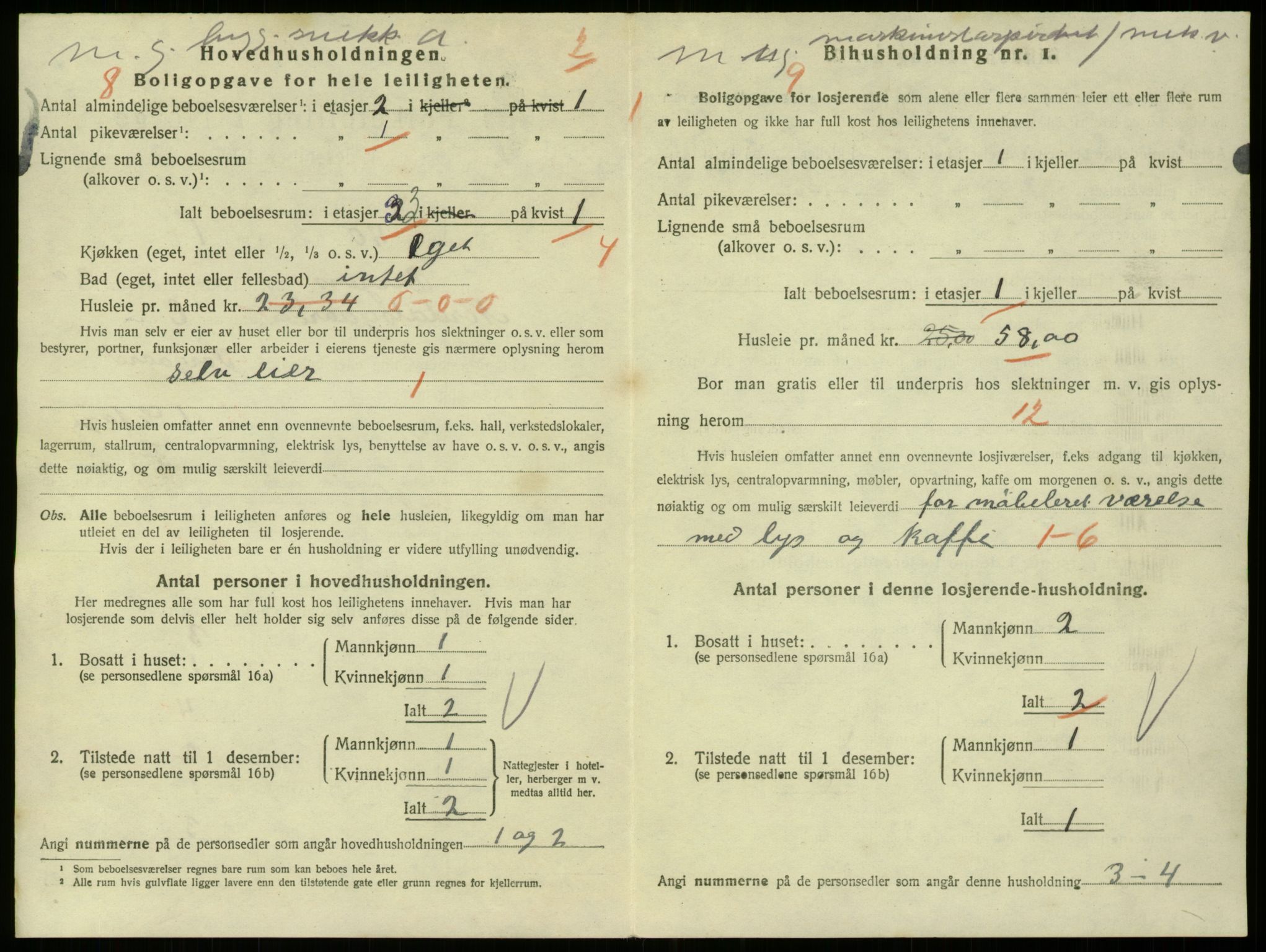 SAB, 1920 census for Bergen, 1920, p. 23352