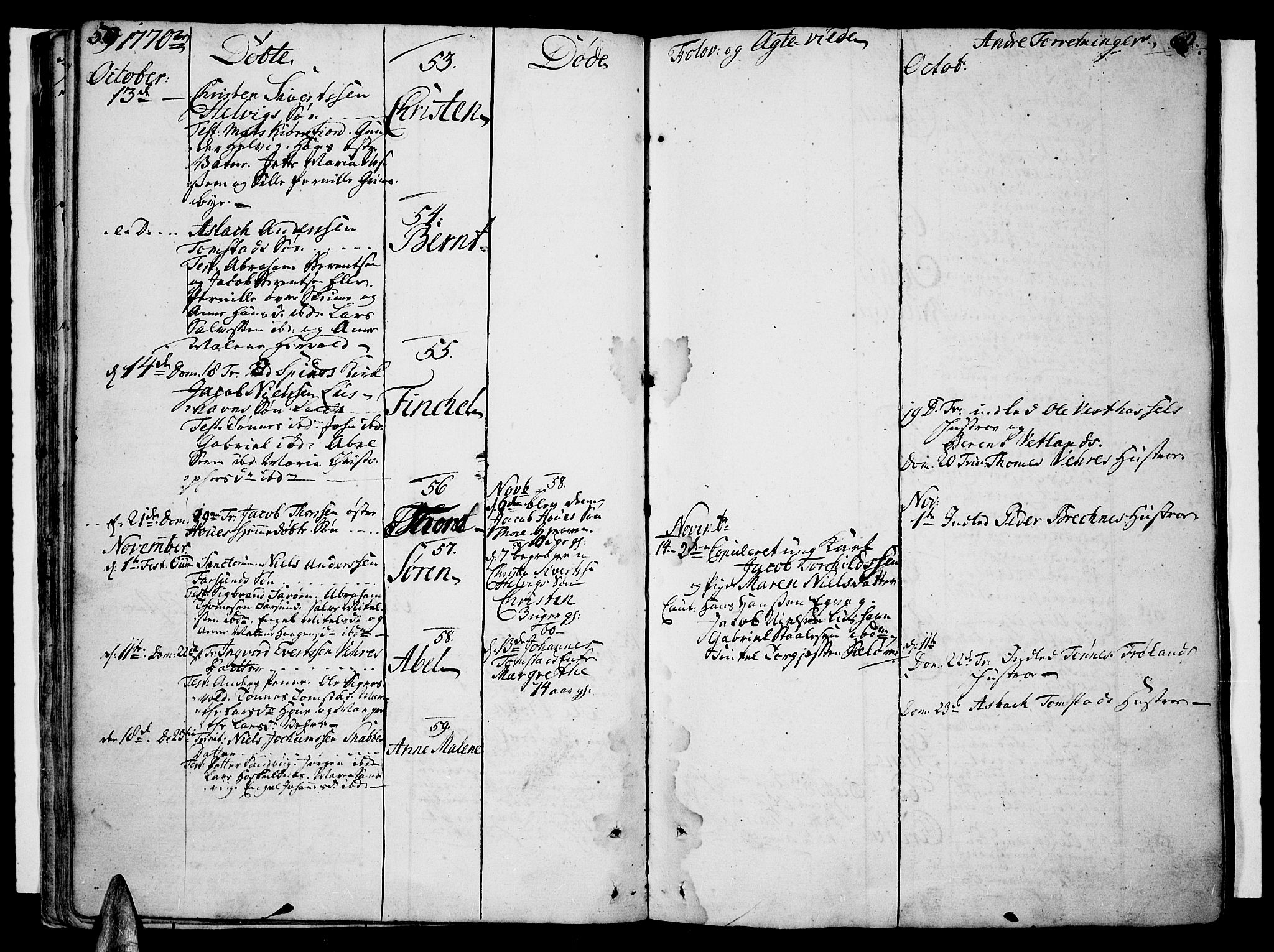 Lista sokneprestkontor, AV/SAK-1111-0027/F/Fa/L0004: Parish register (official) no. A 4, 1768-1794, p. 59-60