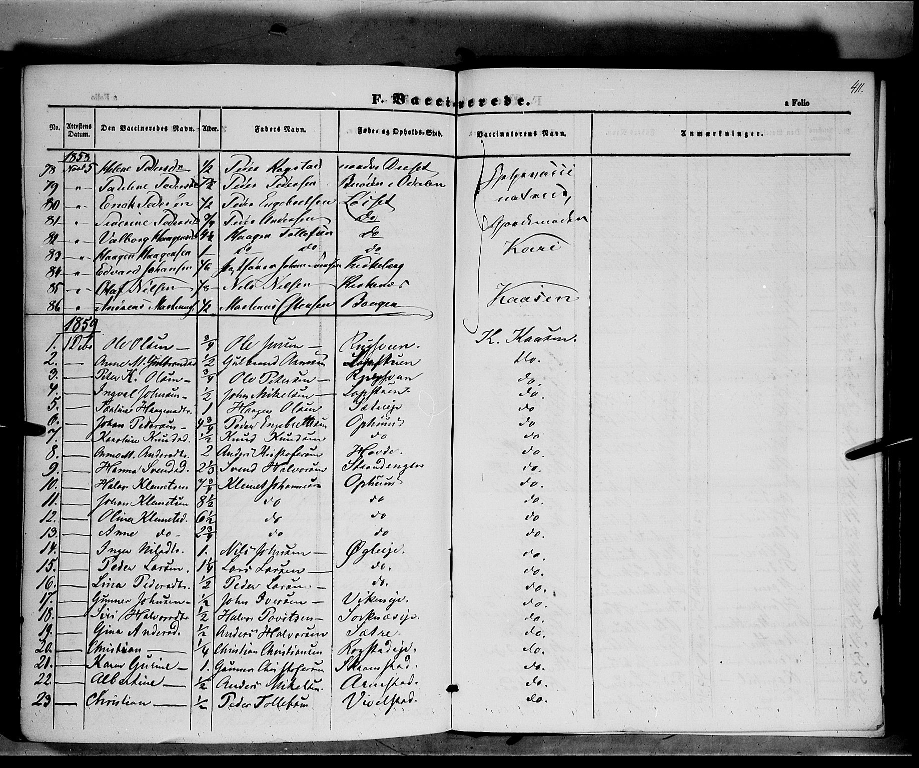 Åmot prestekontor, Hedmark, AV/SAH-PREST-056/H/Ha/Haa/L0006: Parish register (official) no. 6, 1842-1861, p. 411