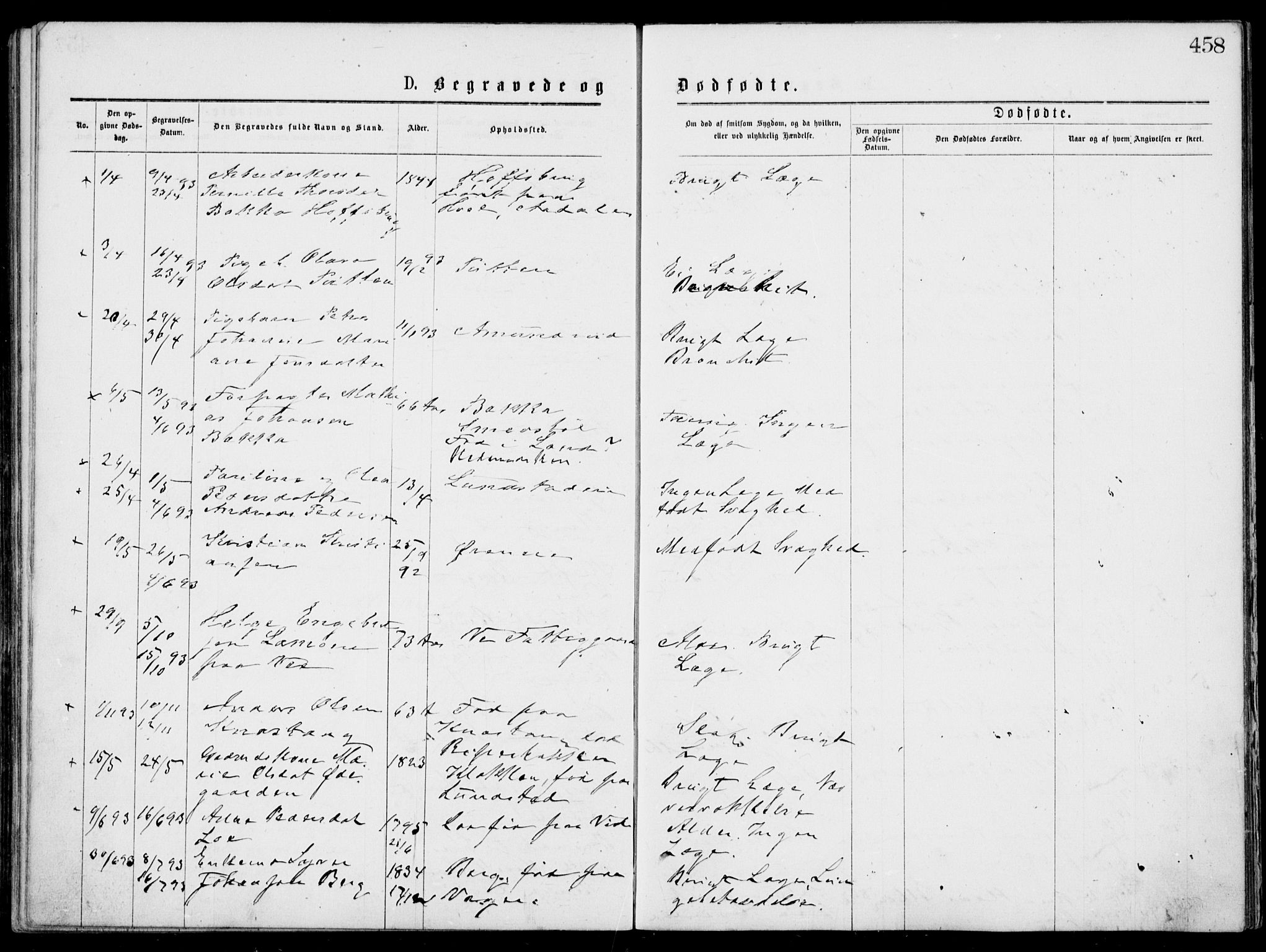 Norderhov kirkebøker, SAKO/A-237/G/Gb/L0001: Parish register (copy) no. II 1, 1876-1899, p. 458