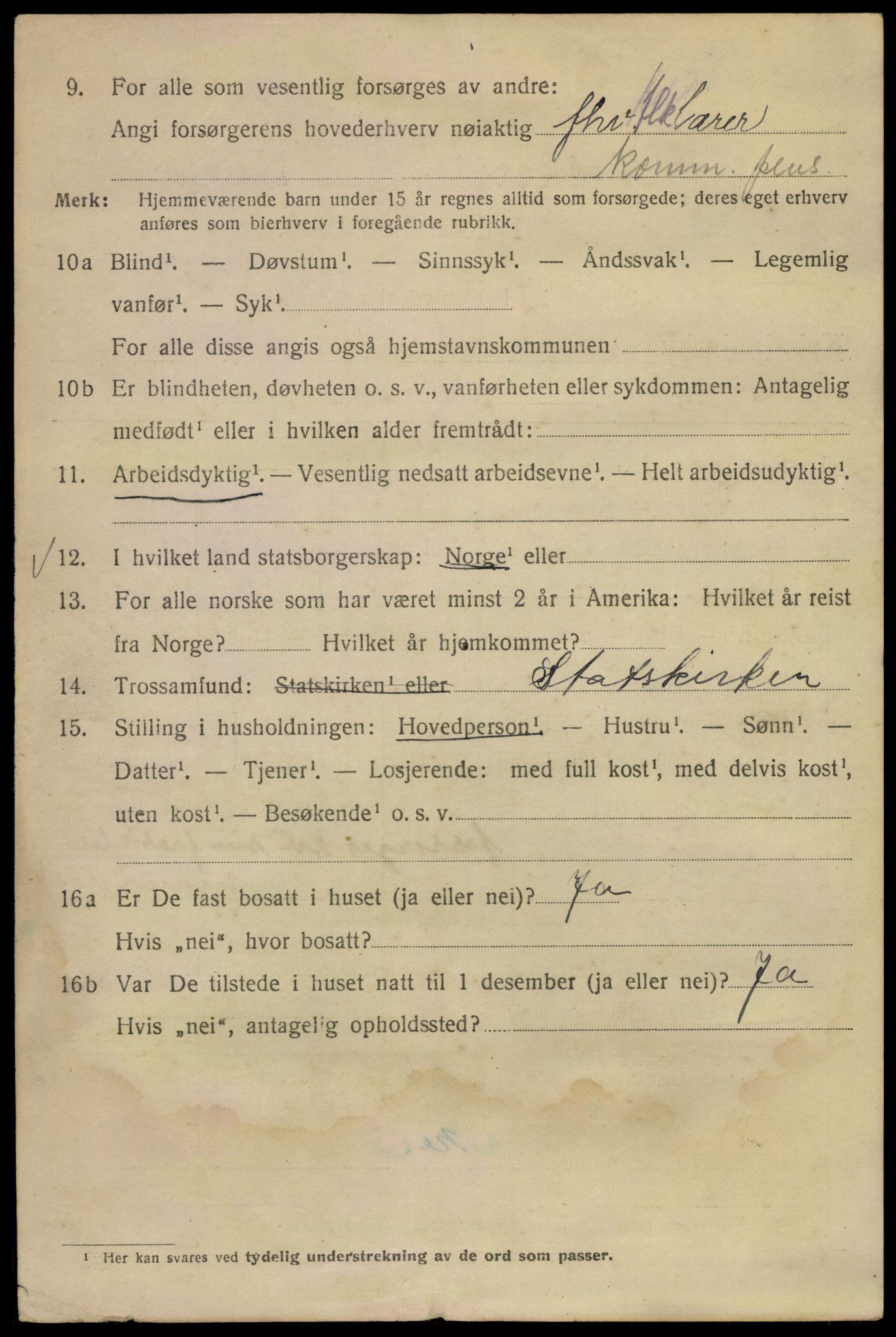 SAO, 1920 census for Kristiania, 1920, p. 593358