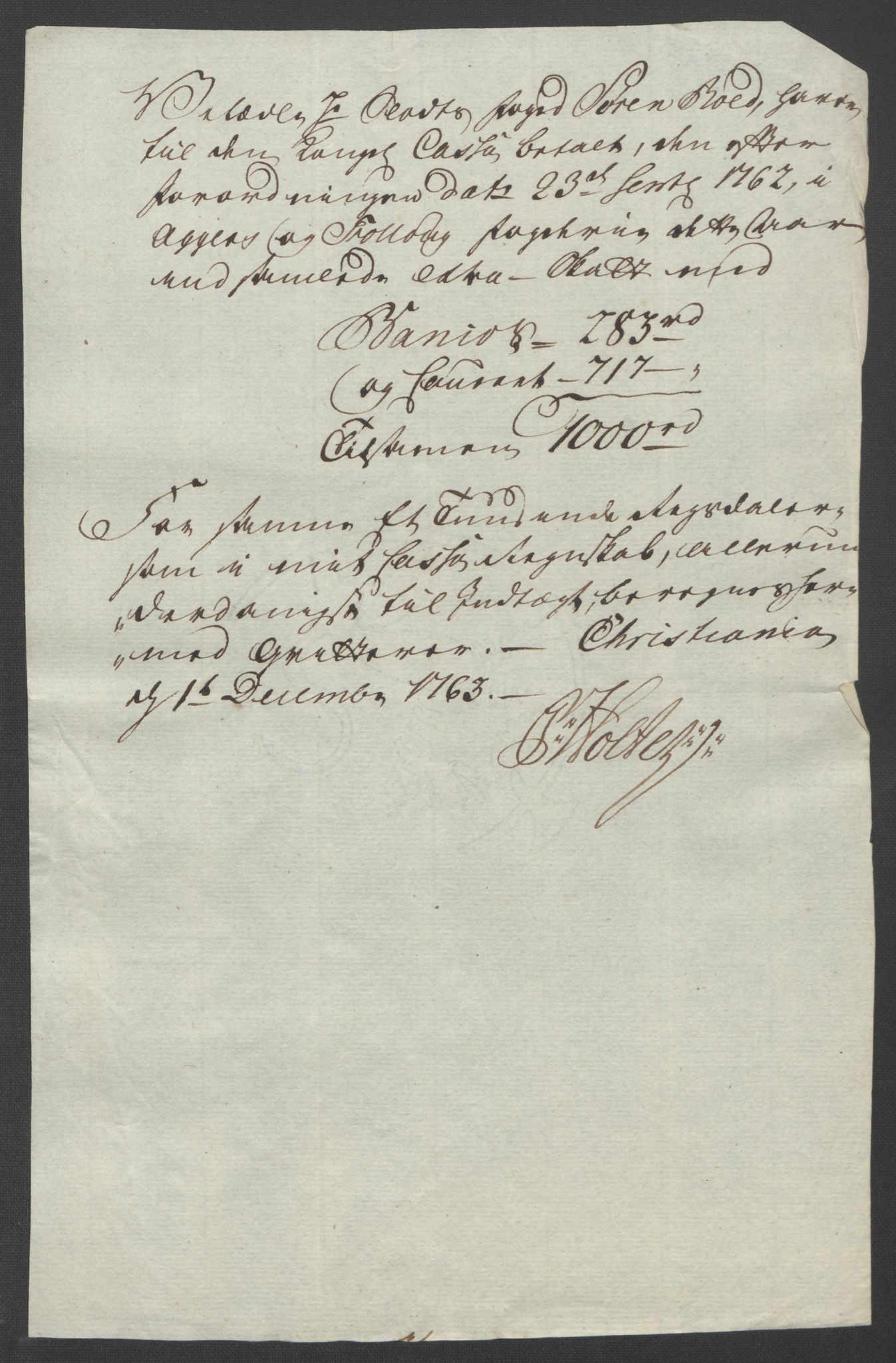 Rentekammeret inntil 1814, Reviderte regnskaper, Fogderegnskap, AV/RA-EA-4092/R10/L0560: Ekstraskatten Aker og Follo, 1763, p. 232