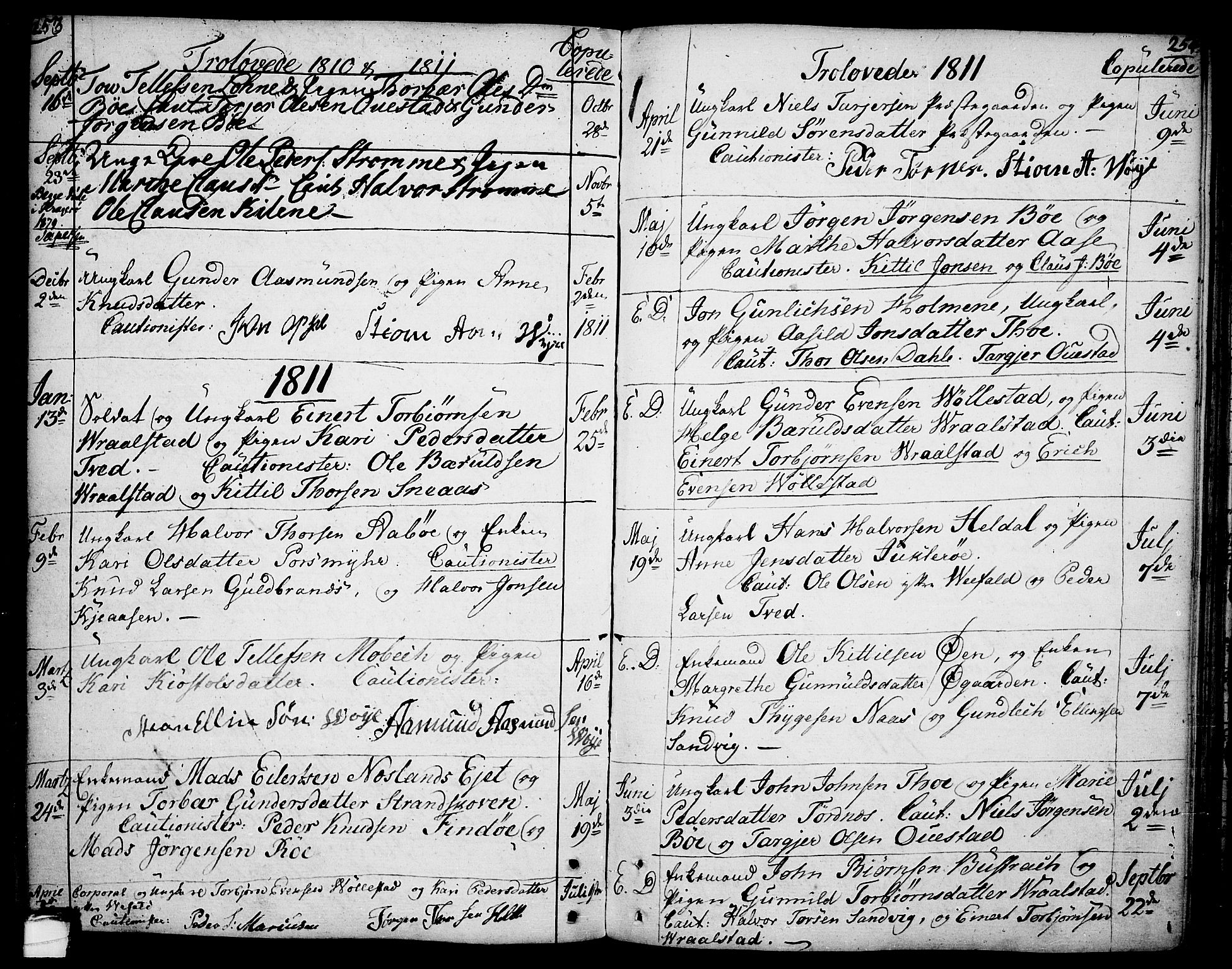 Drangedal kirkebøker, SAKO/A-258/F/Fa/L0003: Parish register (official) no. 3, 1768-1814, p. 253-254