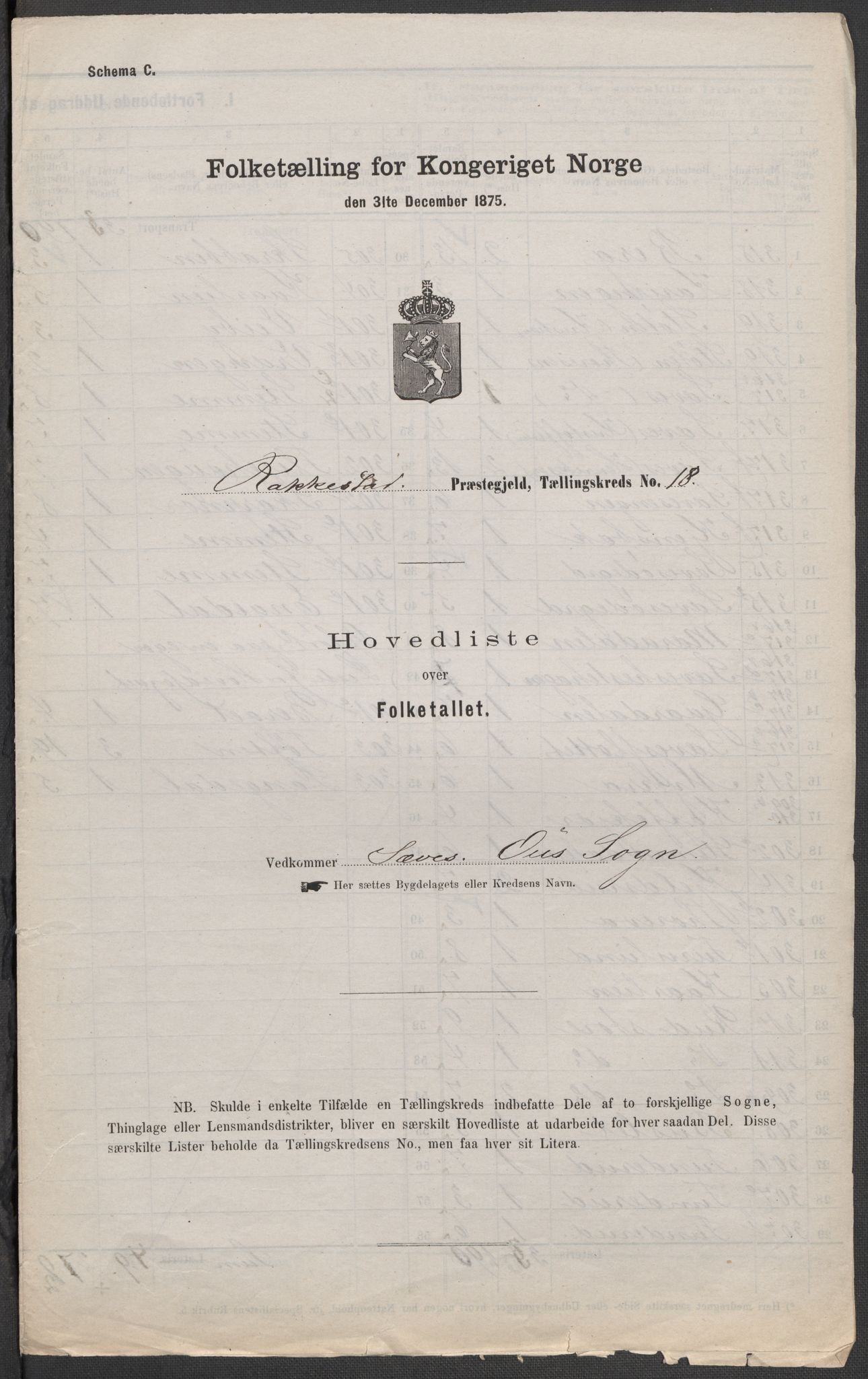 RA, 1875 census for 0128P Rakkestad, 1875, p. 64
