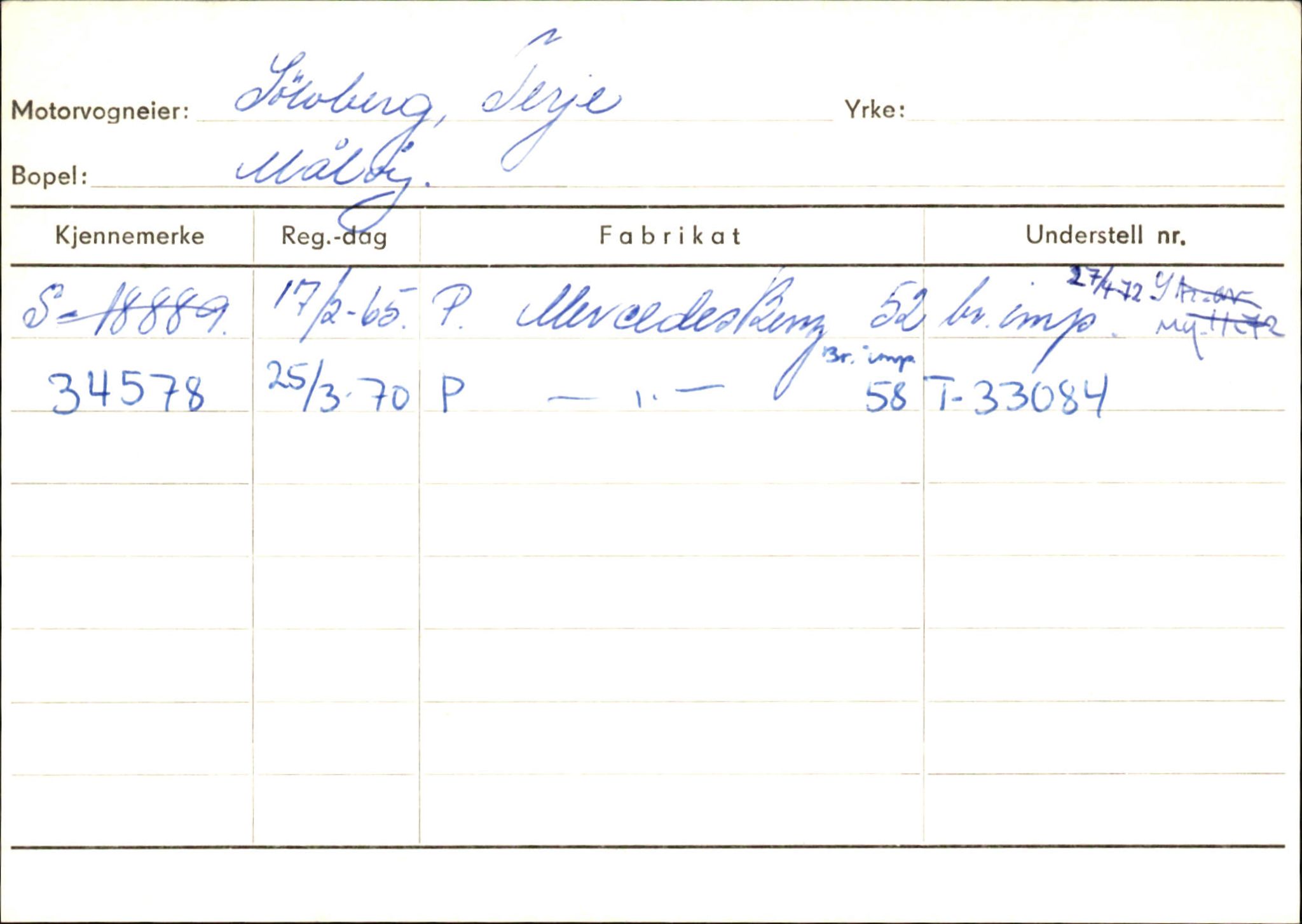 Statens vegvesen, Sogn og Fjordane vegkontor, AV/SAB-A-5301/4/F/L0145: Registerkort Vågsøy S-Å. Årdal I-P, 1945-1975, p. 389