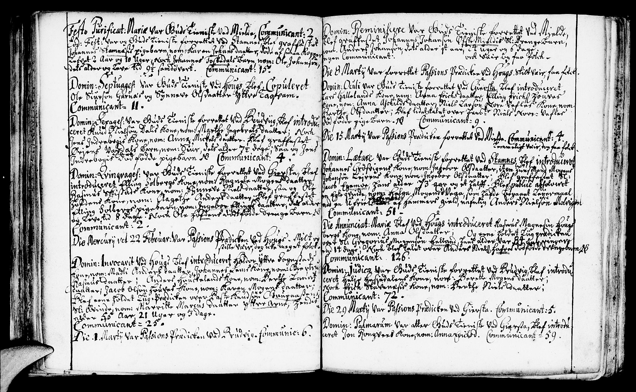 Haus sokneprestembete, AV/SAB-A-75601/H/Haa: Parish register (official) no. A 3, 1713-1722