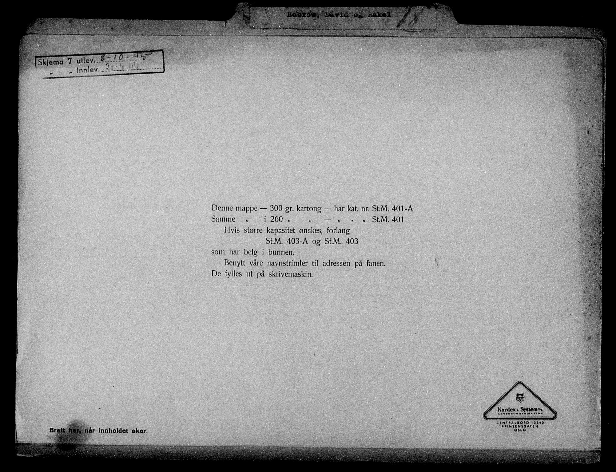 Justisdepartementet, Tilbakeføringskontoret for inndratte formuer, AV/RA-S-1564/H/Hc/Hcc/L0926: --, 1945-1947, p. 317