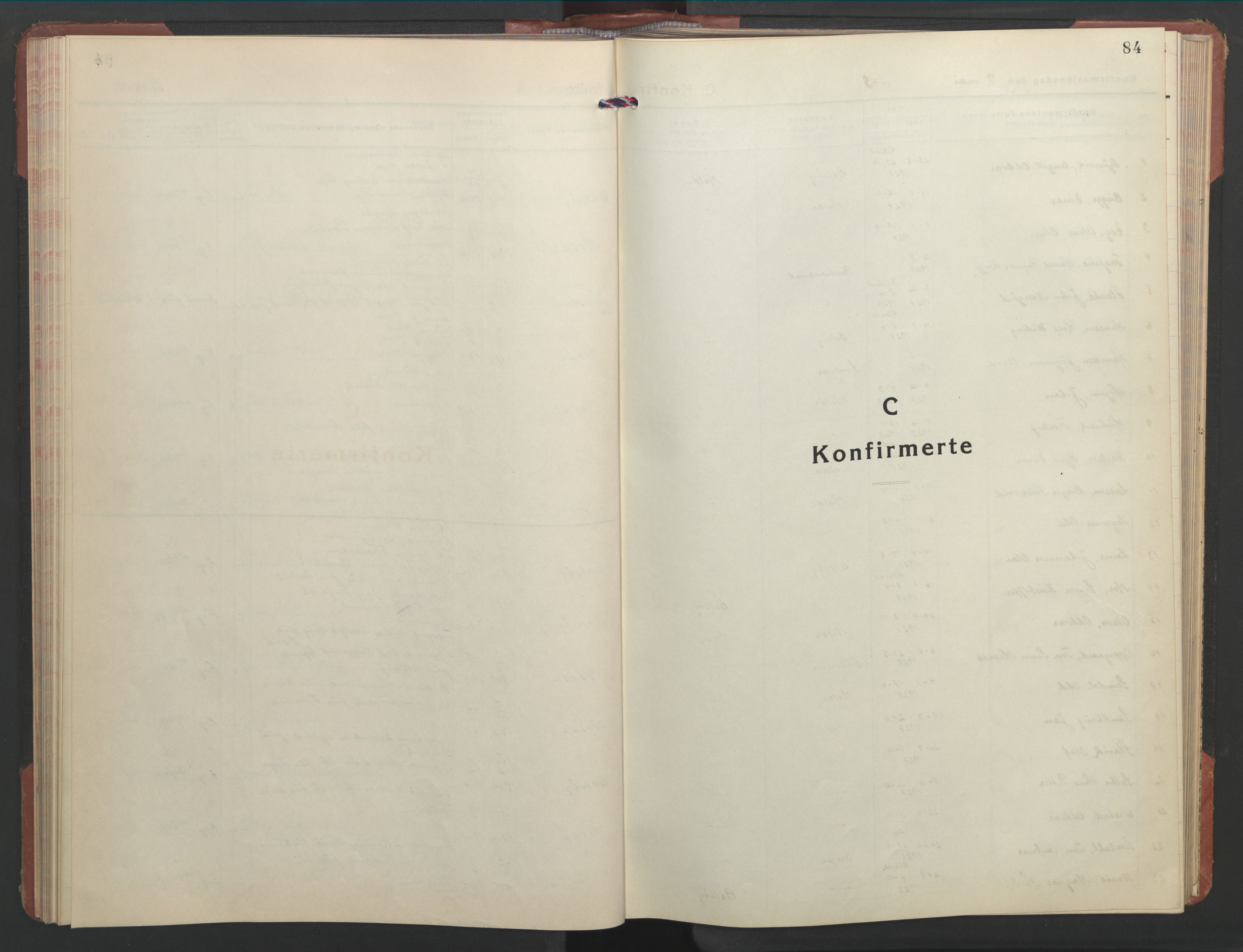 Ministerialprotokoller, klokkerbøker og fødselsregistre - Møre og Romsdal, SAT/A-1454/558/L0705: Parish register (copy) no. 558C06, 1940-1953, p. 84