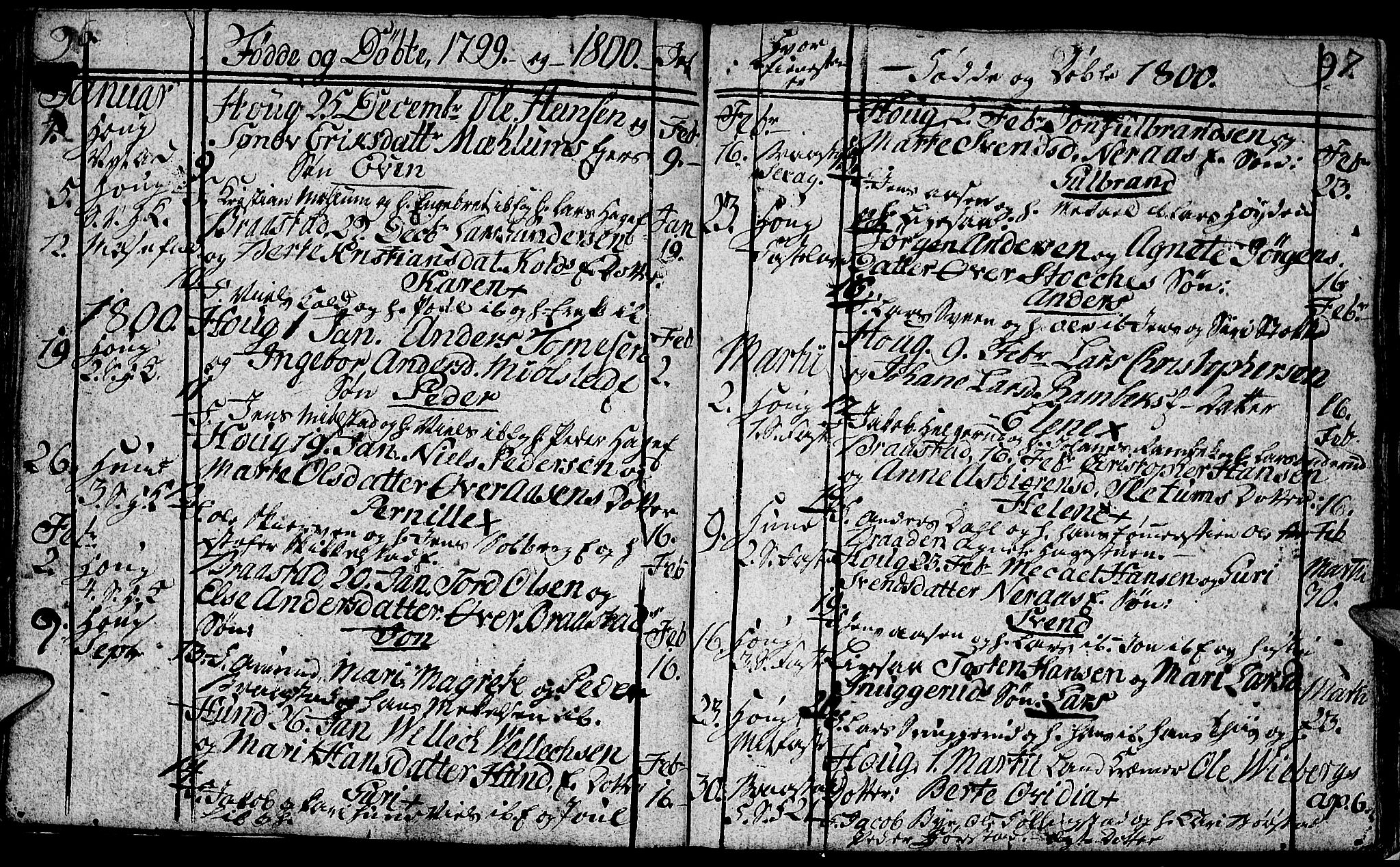 Vardal prestekontor, SAH/PREST-100/H/Ha/Hab/L0002: Parish register (copy) no. 2, 1790-1803, p. 96-97
