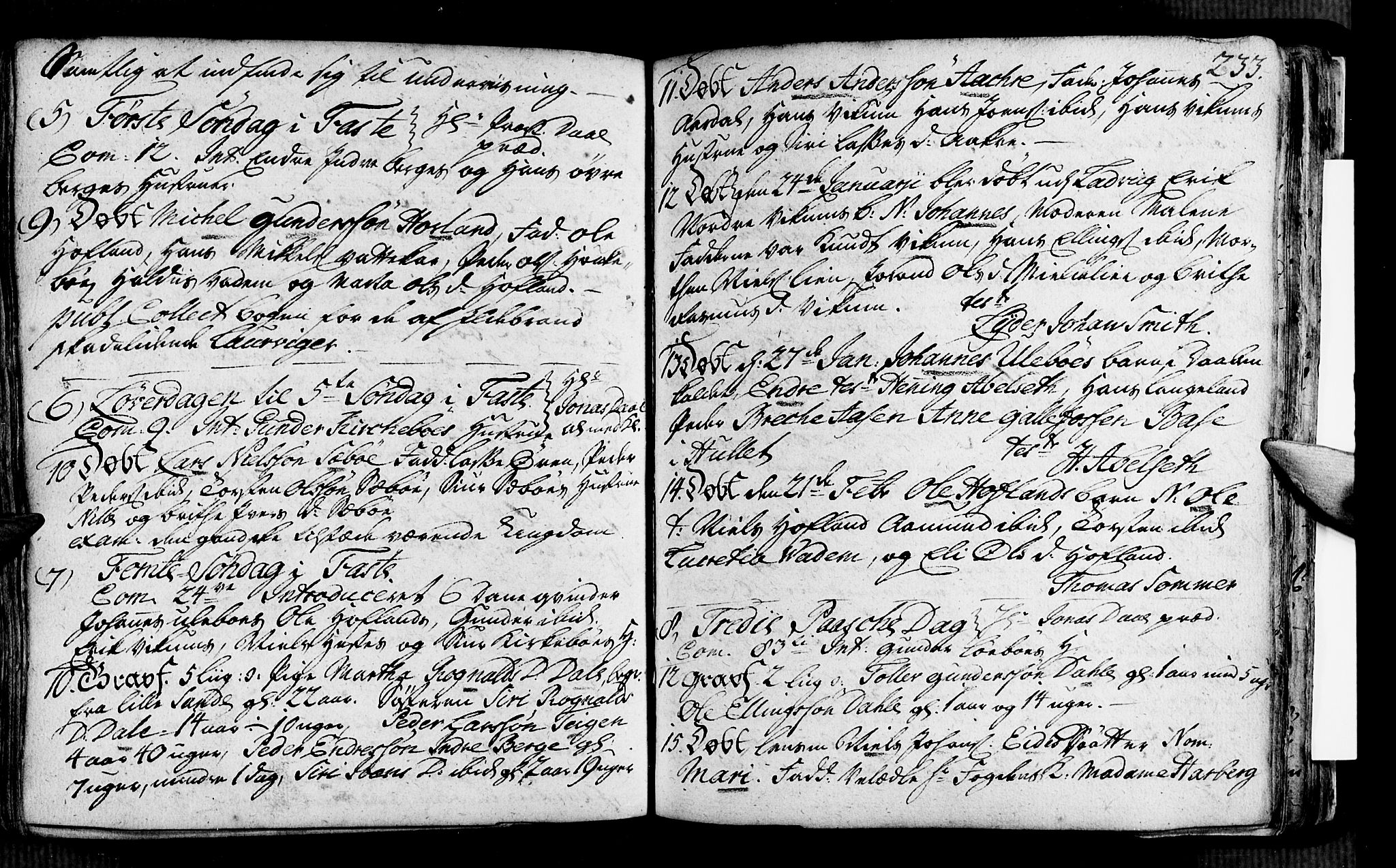 Vik sokneprestembete, SAB/A-81501: Parish register (official) no. A 2 /3, 1740-1755, p. 233