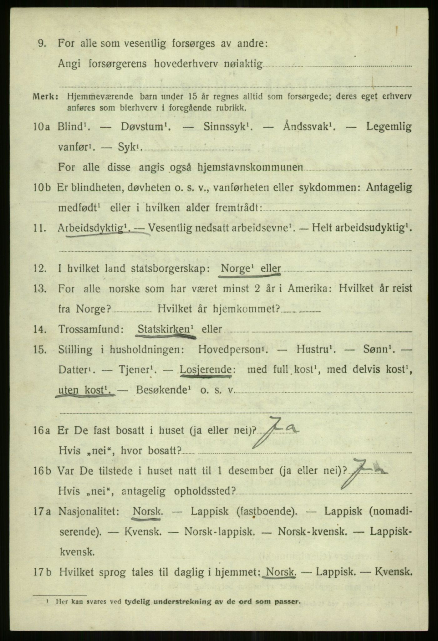 SATØ, 1920 census for Tromsøysund, 1920, p. 13657