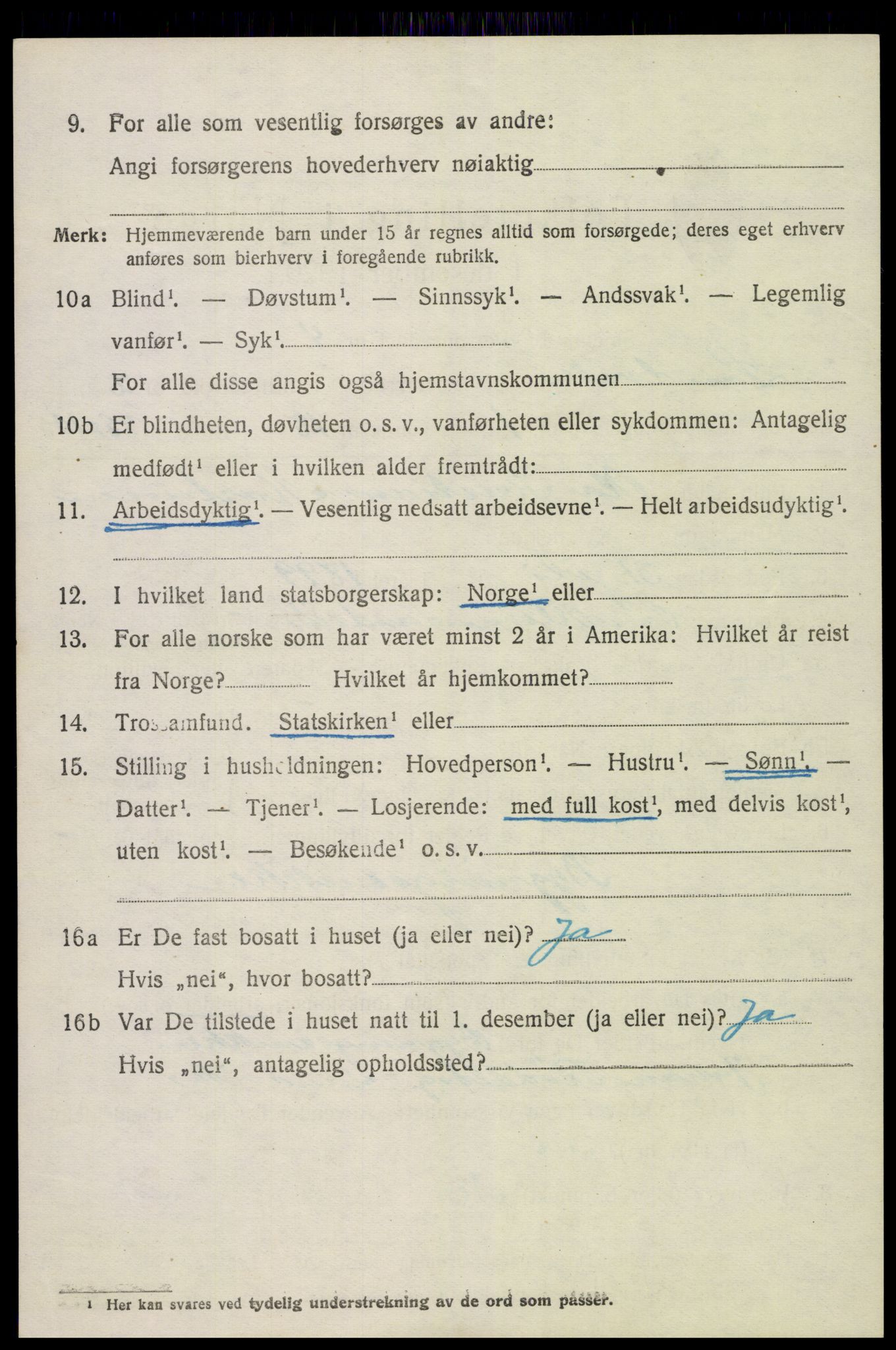 SAK, 1920 census for Landvik, 1920, p. 1779