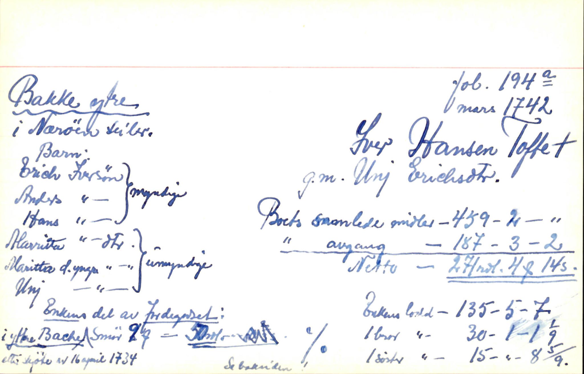 Skiftekort ved Statsarkivet i Bergen, SAB/SKIFTEKORT/006/L0003: Skifteprotokoll nr. 5-6, 1738-1750, p. 611