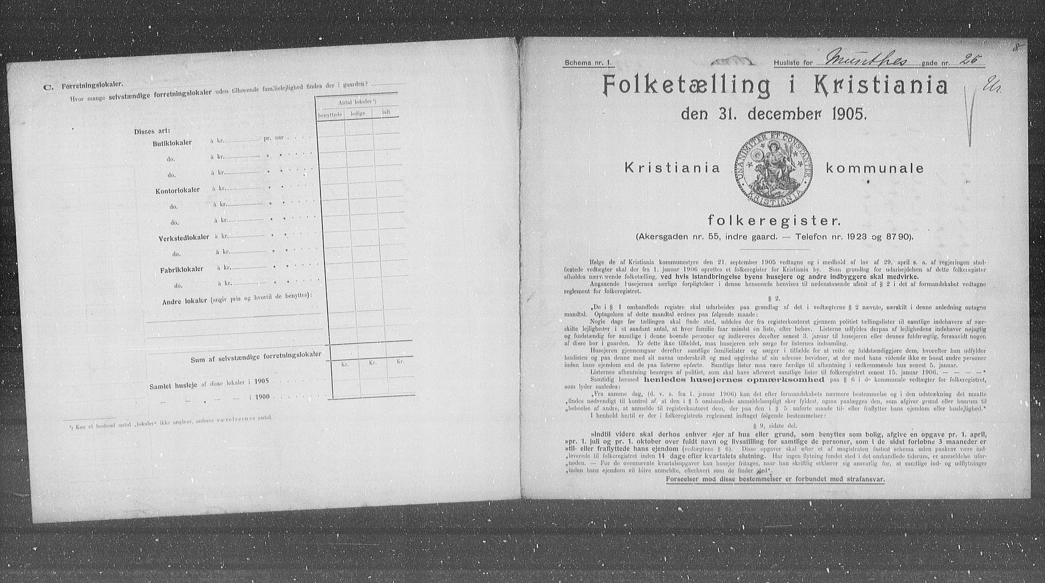 OBA, Municipal Census 1905 for Kristiania, 1905, p. 35775