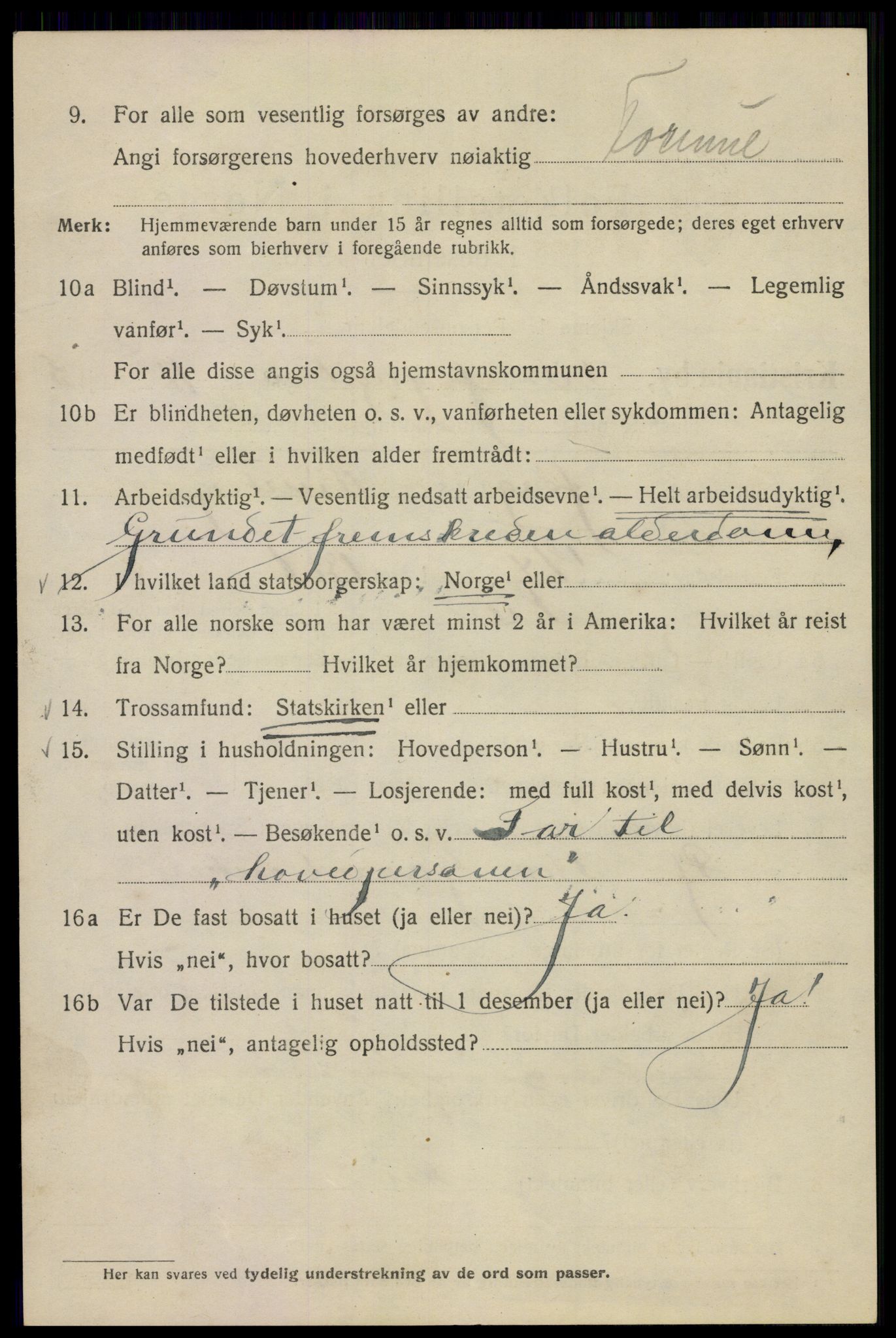 SAO, 1920 census for Kristiania, 1920, p. 229056