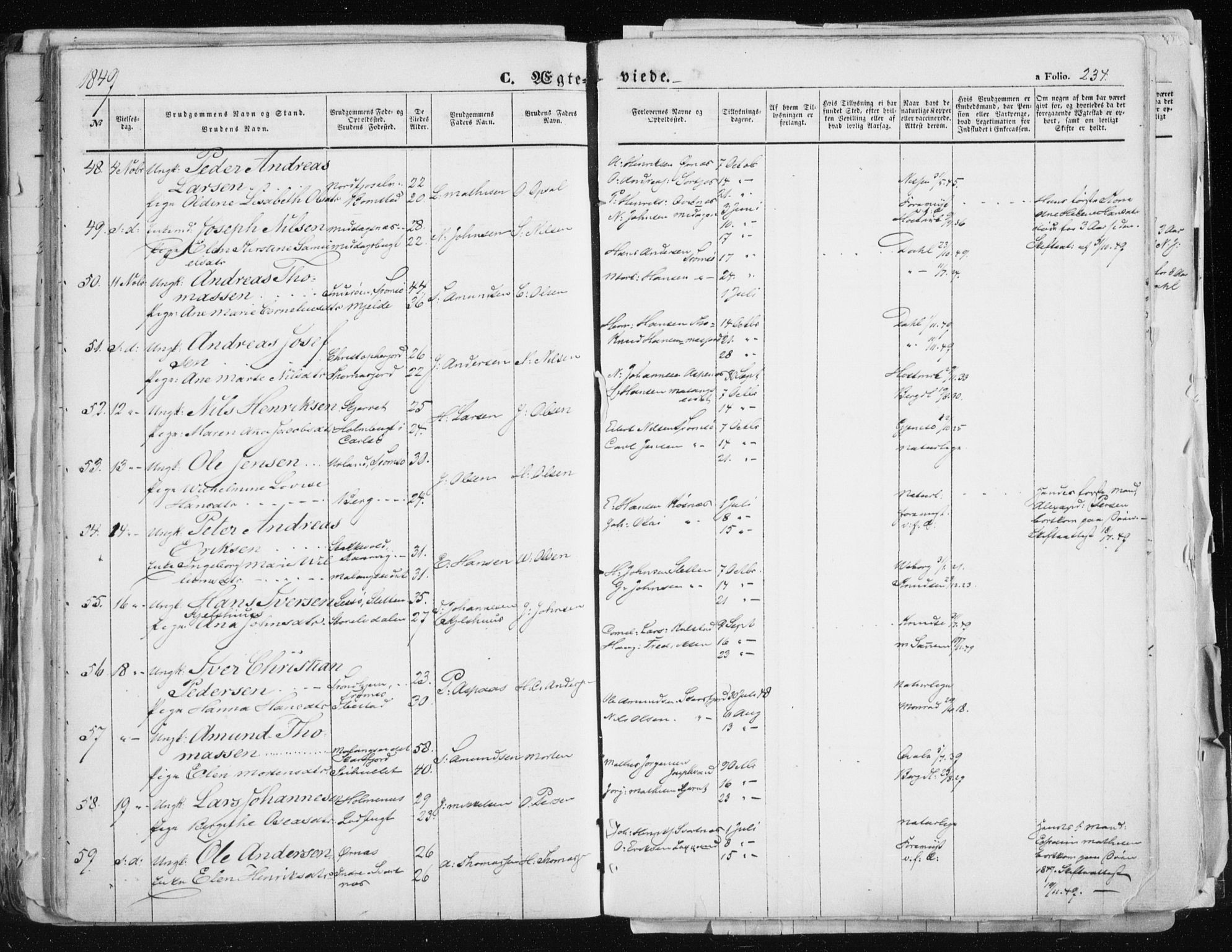 Tromsø sokneprestkontor/stiftsprosti/domprosti, SATØ/S-1343/G/Ga/L0010kirke: Parish register (official) no. 10, 1848-1855, p. 234