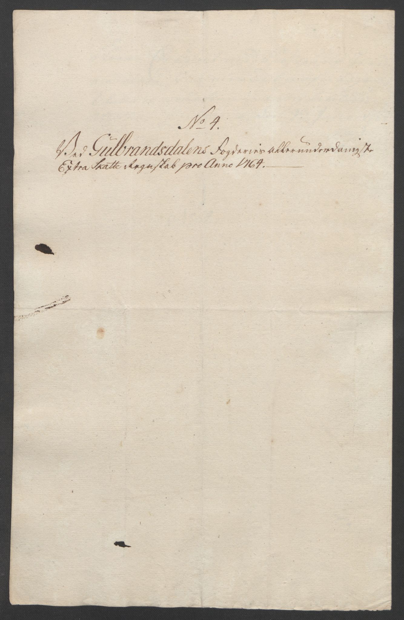 Rentekammeret inntil 1814, Reviderte regnskaper, Fogderegnskap, AV/RA-EA-4092/R17/L1266: Ekstraskatten Gudbrandsdal, 1762-1766, p. 327