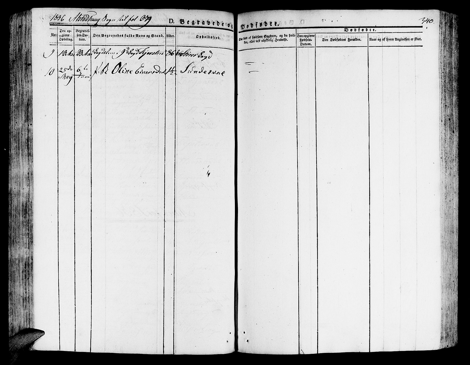 Ministerialprotokoller, klokkerbøker og fødselsregistre - Nord-Trøndelag, SAT/A-1458/717/L0152: Parish register (official) no. 717A05 /1, 1825-1836, p. 340