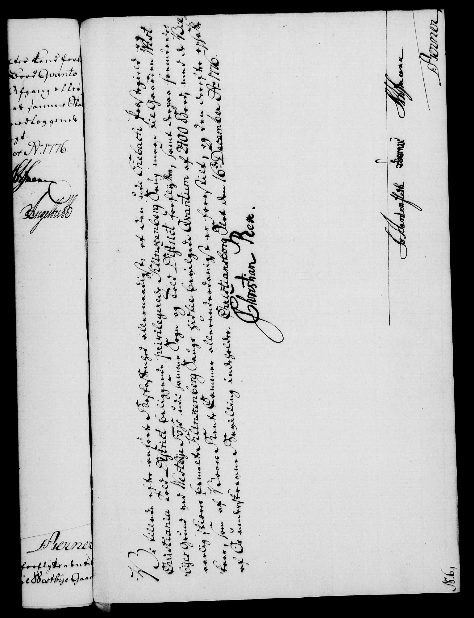 Rentekammeret, Kammerkanselliet, AV/RA-EA-3111/G/Gf/Gfa/L0058: Norsk relasjons- og resolusjonsprotokoll (merket RK 52.58), 1776, p. 240