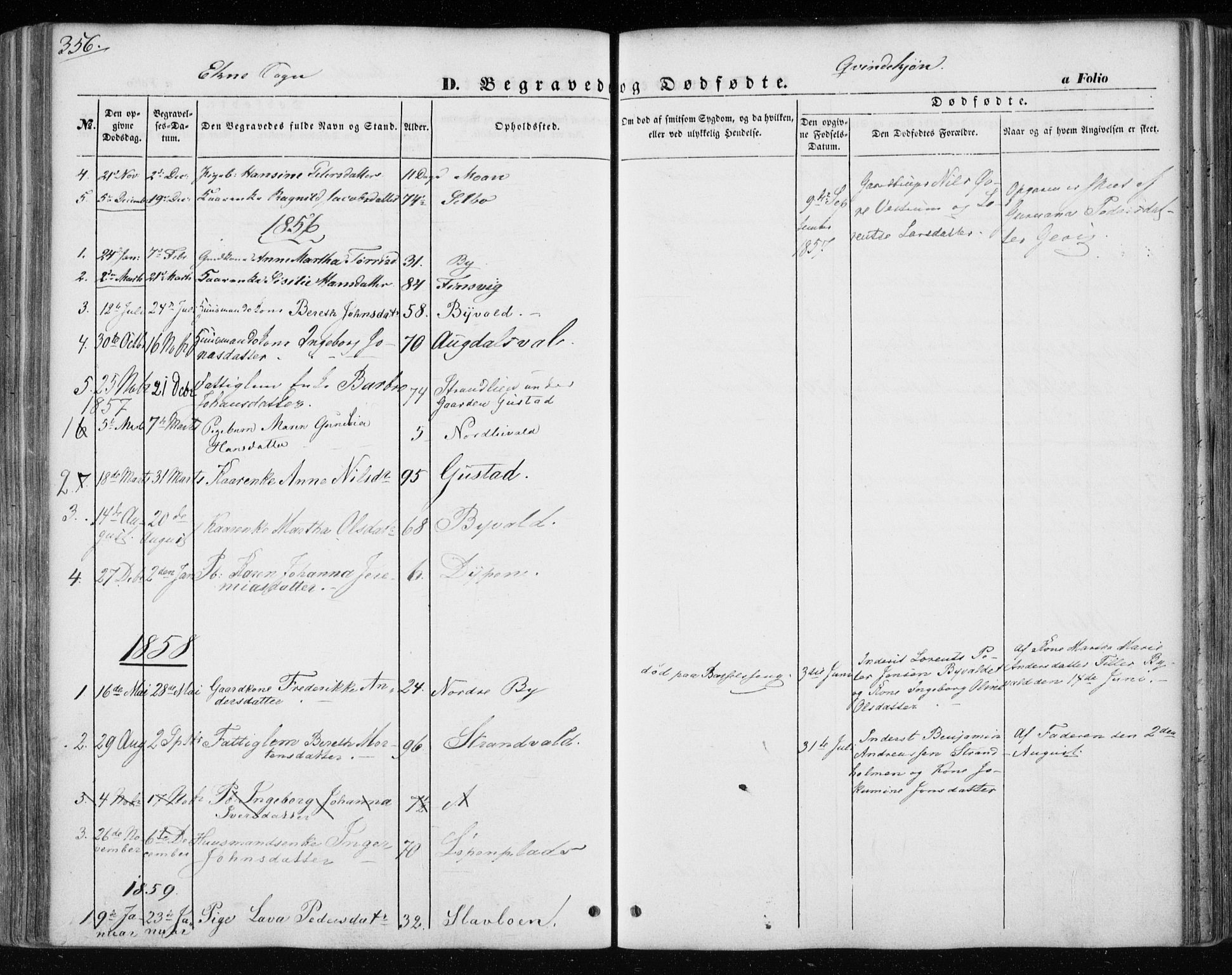 Ministerialprotokoller, klokkerbøker og fødselsregistre - Nord-Trøndelag, SAT/A-1458/717/L0154: Parish register (official) no. 717A07 /3, 1850-1862, p. 356