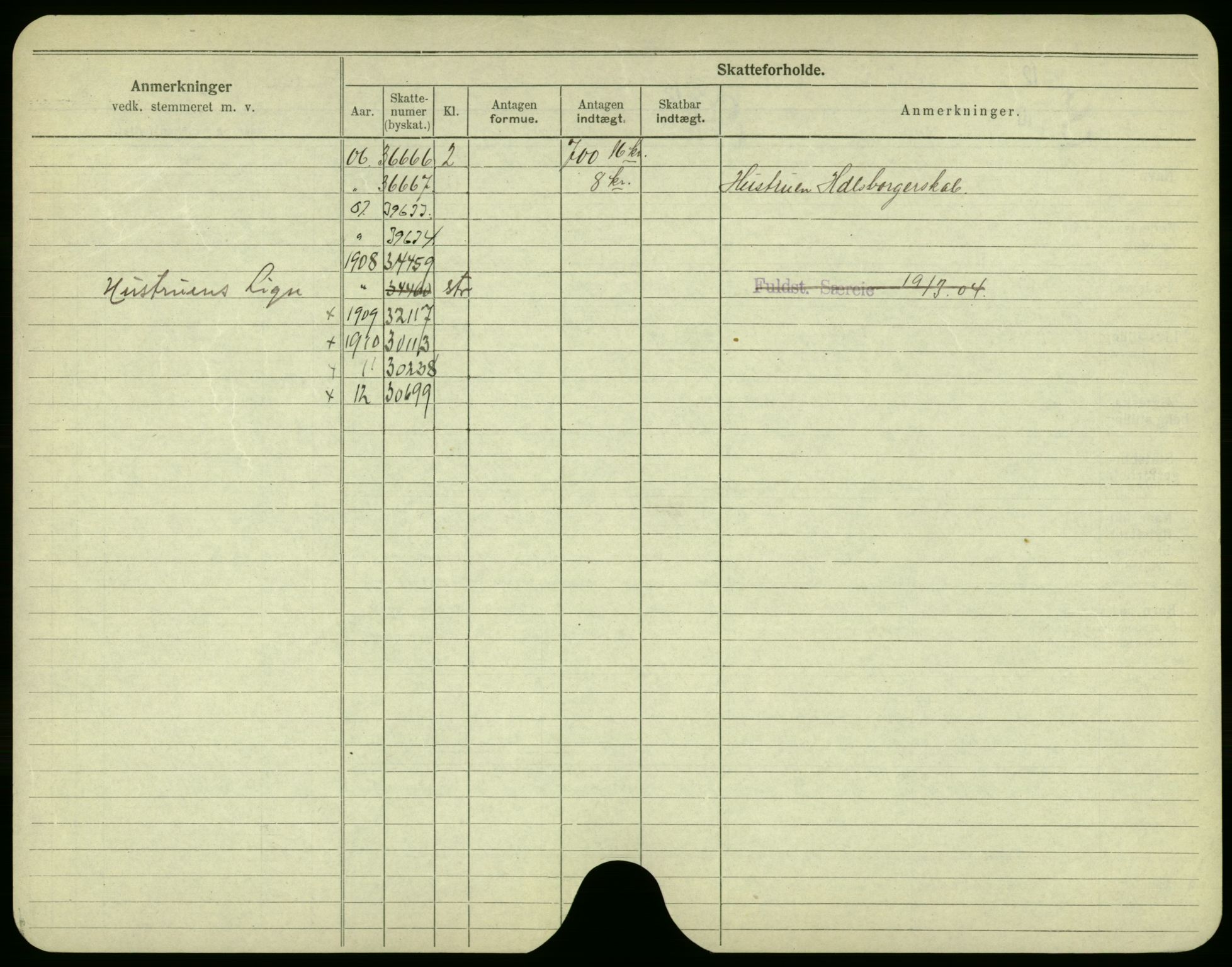 Oslo folkeregister, Registerkort, AV/SAO-A-11715/F/Fa/Fac/L0002: Menn, 1906-1914, p. 667b