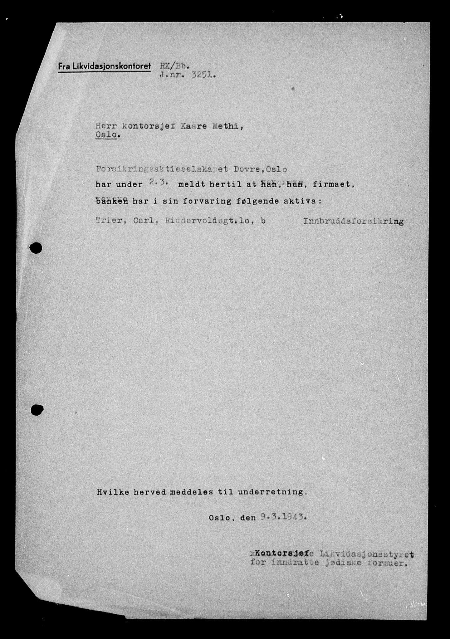 Justisdepartementet, Tilbakeføringskontoret for inndratte formuer, AV/RA-S-1564/H/Hc/Hcc/L0984: --, 1945-1947, p. 428